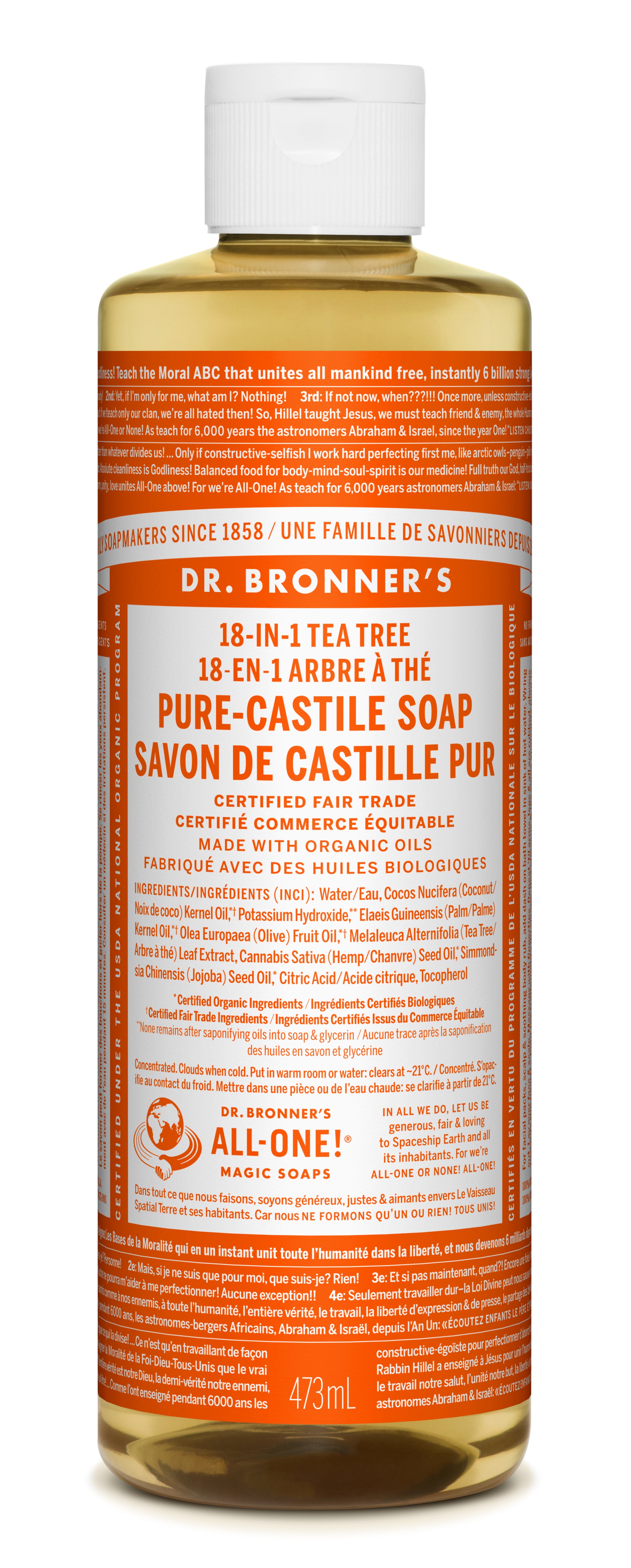 Tea Tree Pure-Castile Liquid Soap