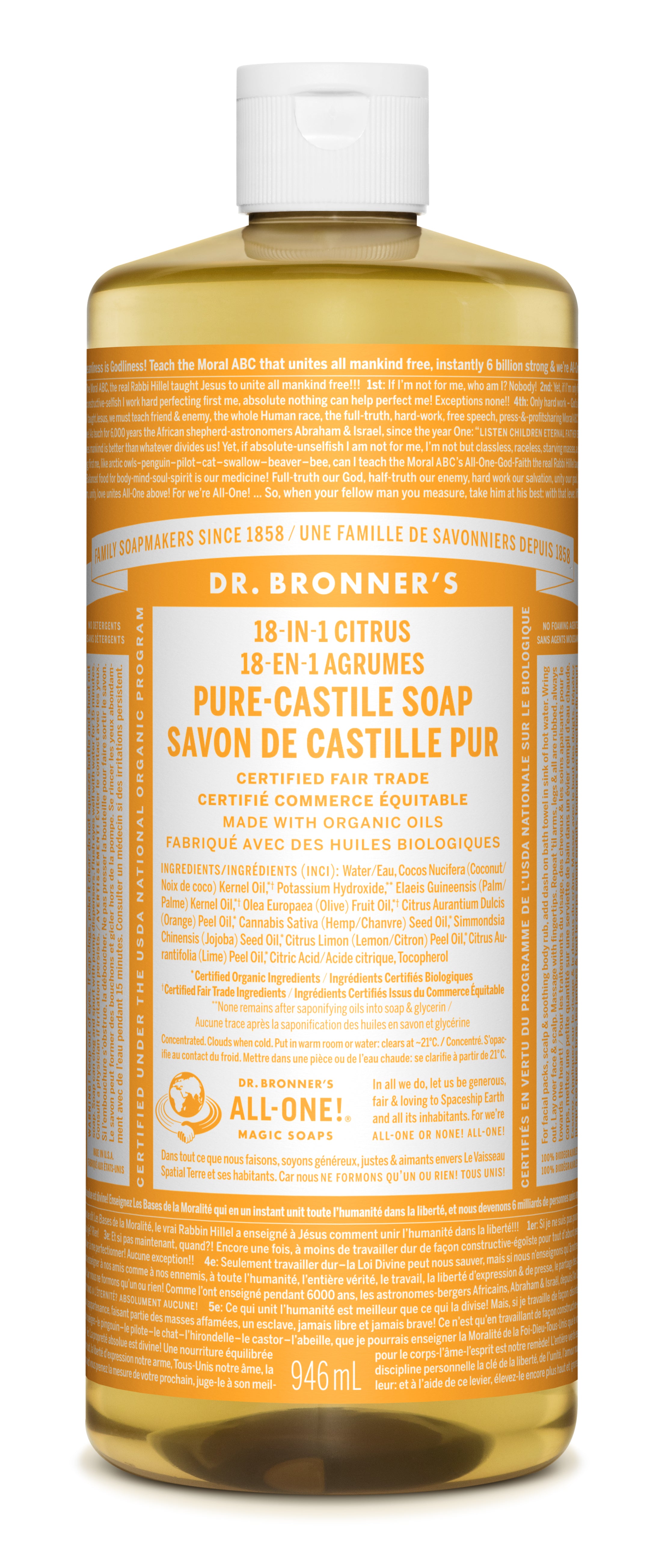 Citrus Pure-Castile Liquid Soap