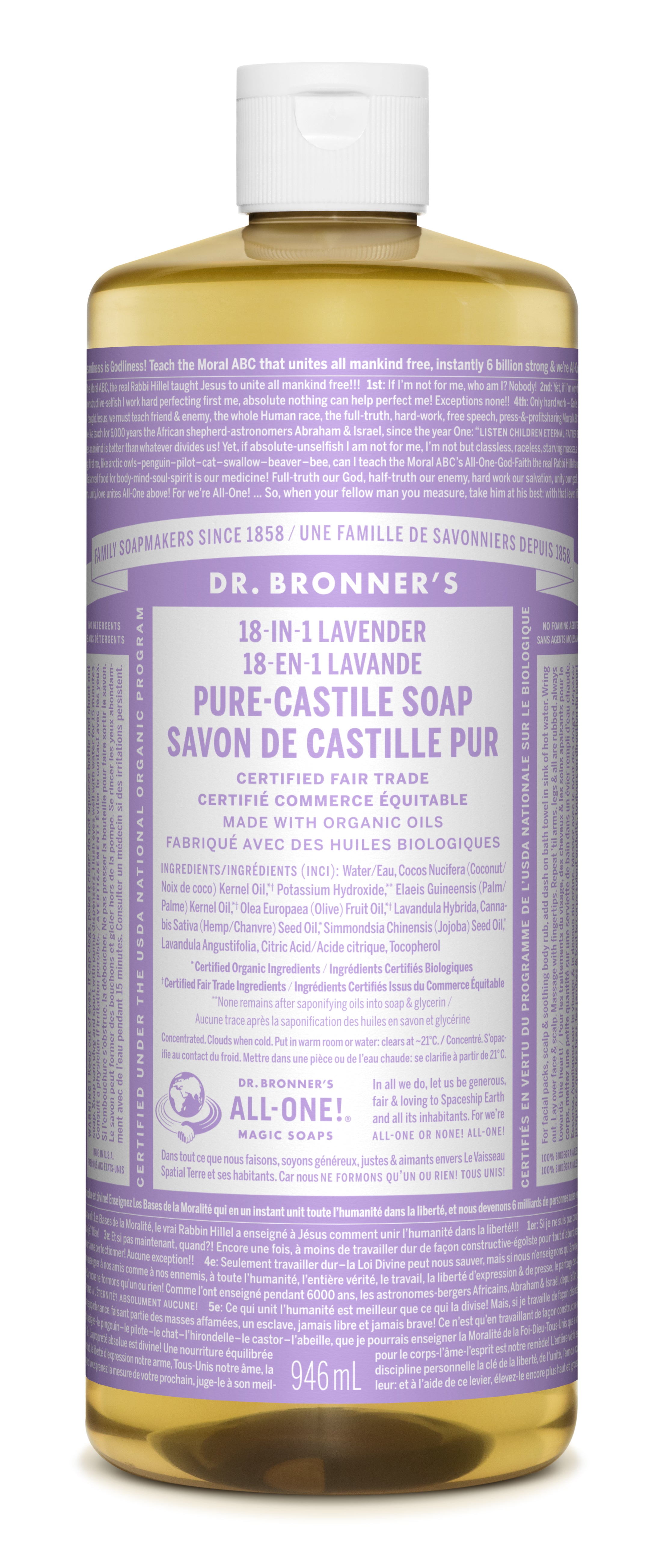 Lavender Pure-Castile Liquid Soap