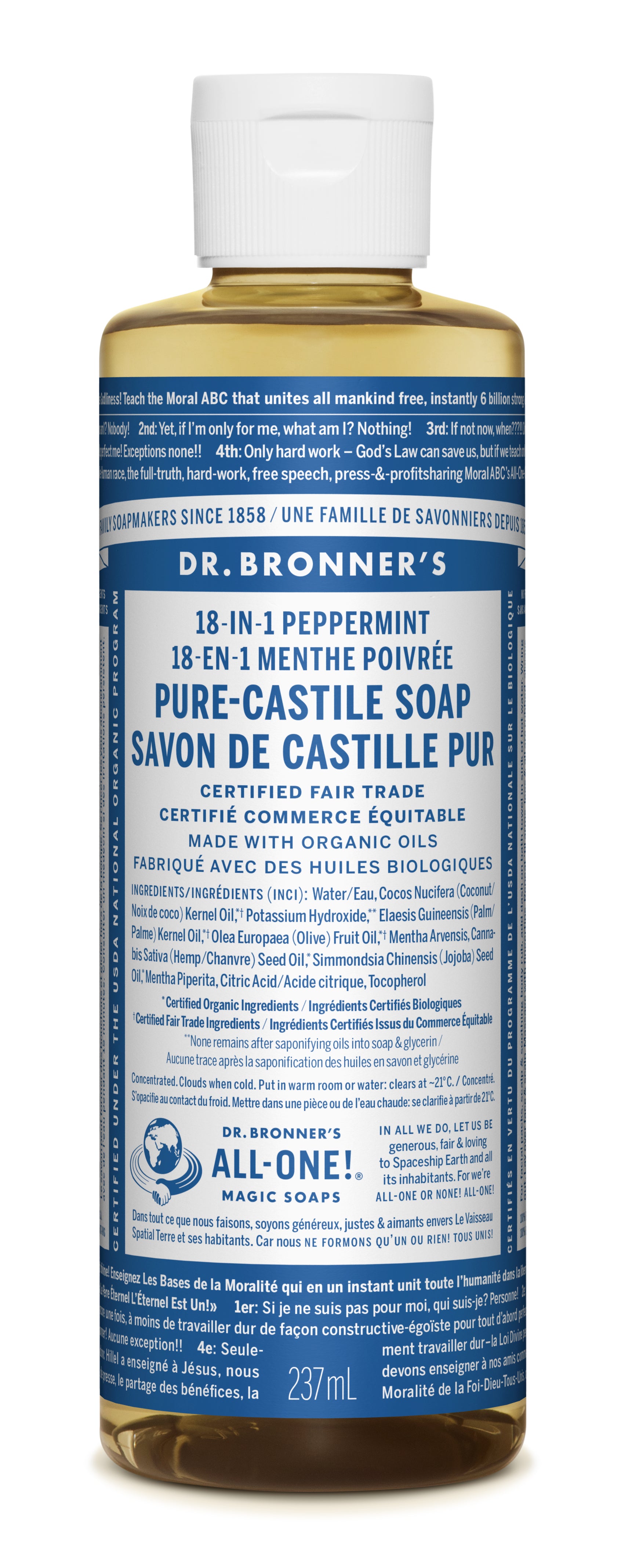 Peppermint Pure-Castile Liquid Soap