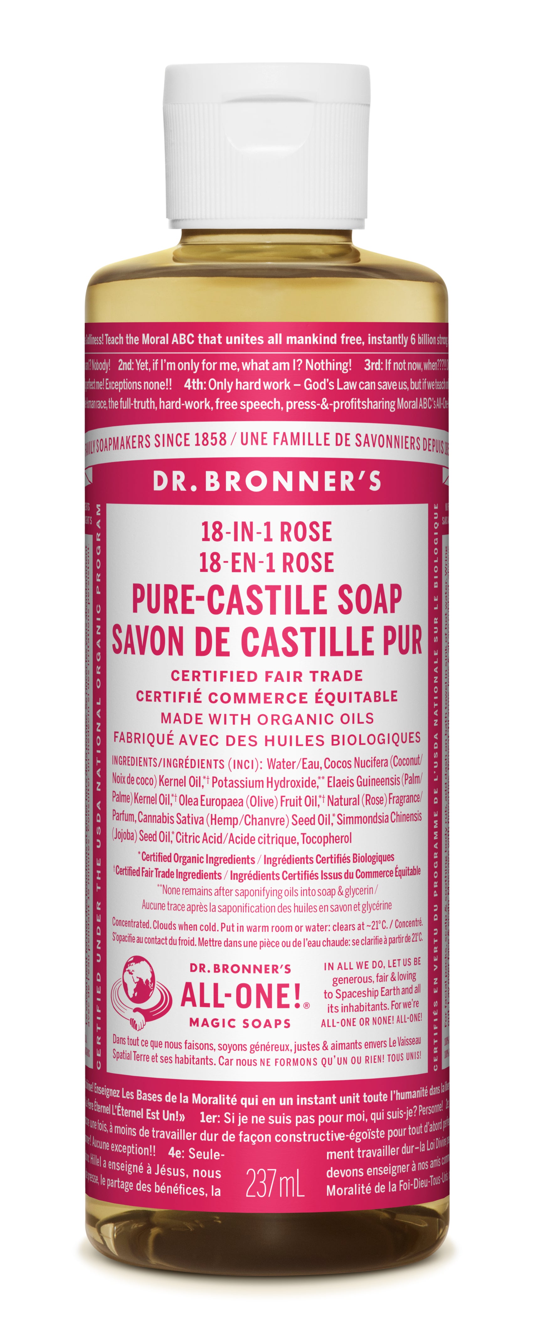 Rose Pure-Castile Liquid Soap