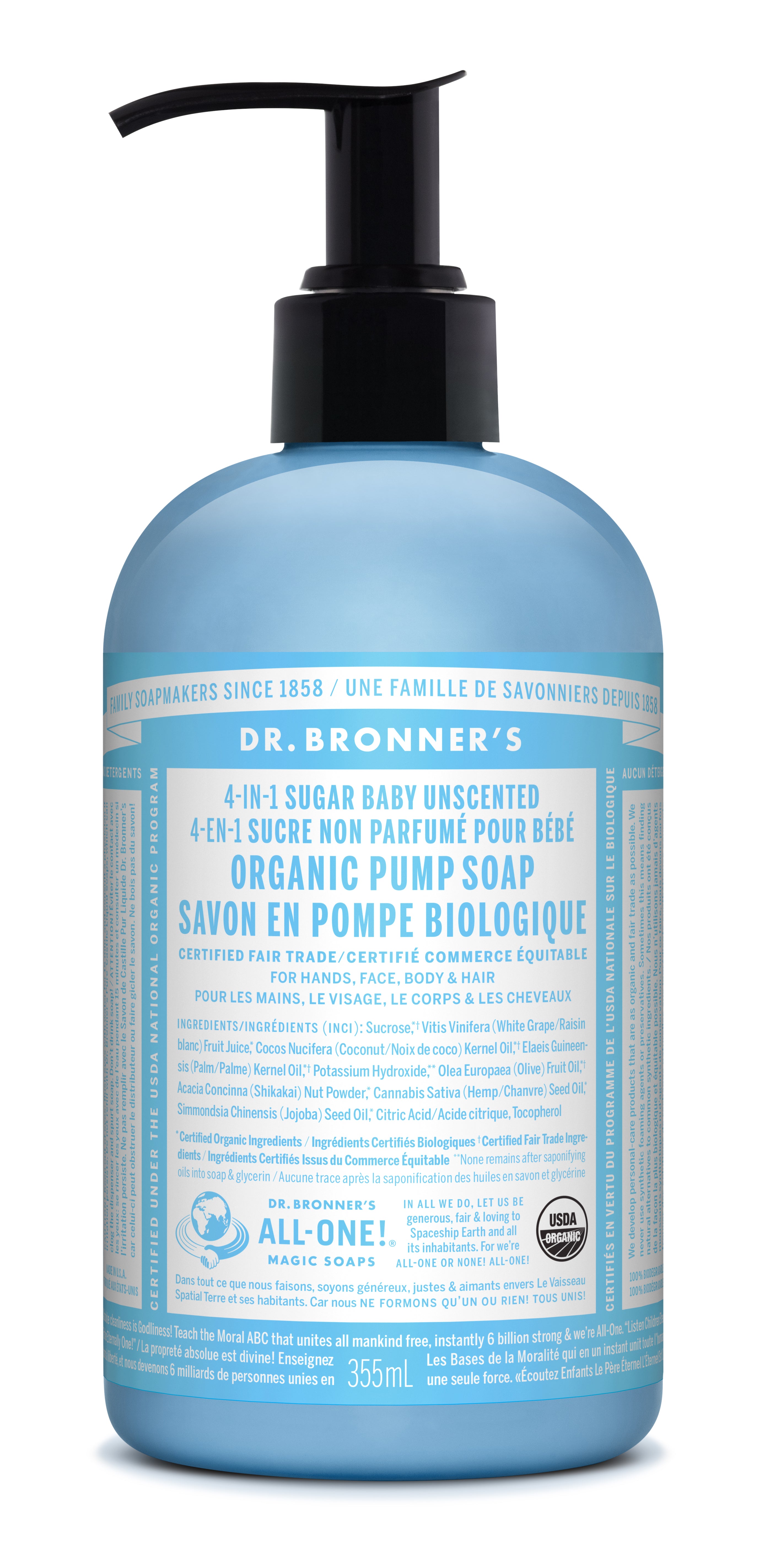 Baby-Unscented Sugar Pump Soap