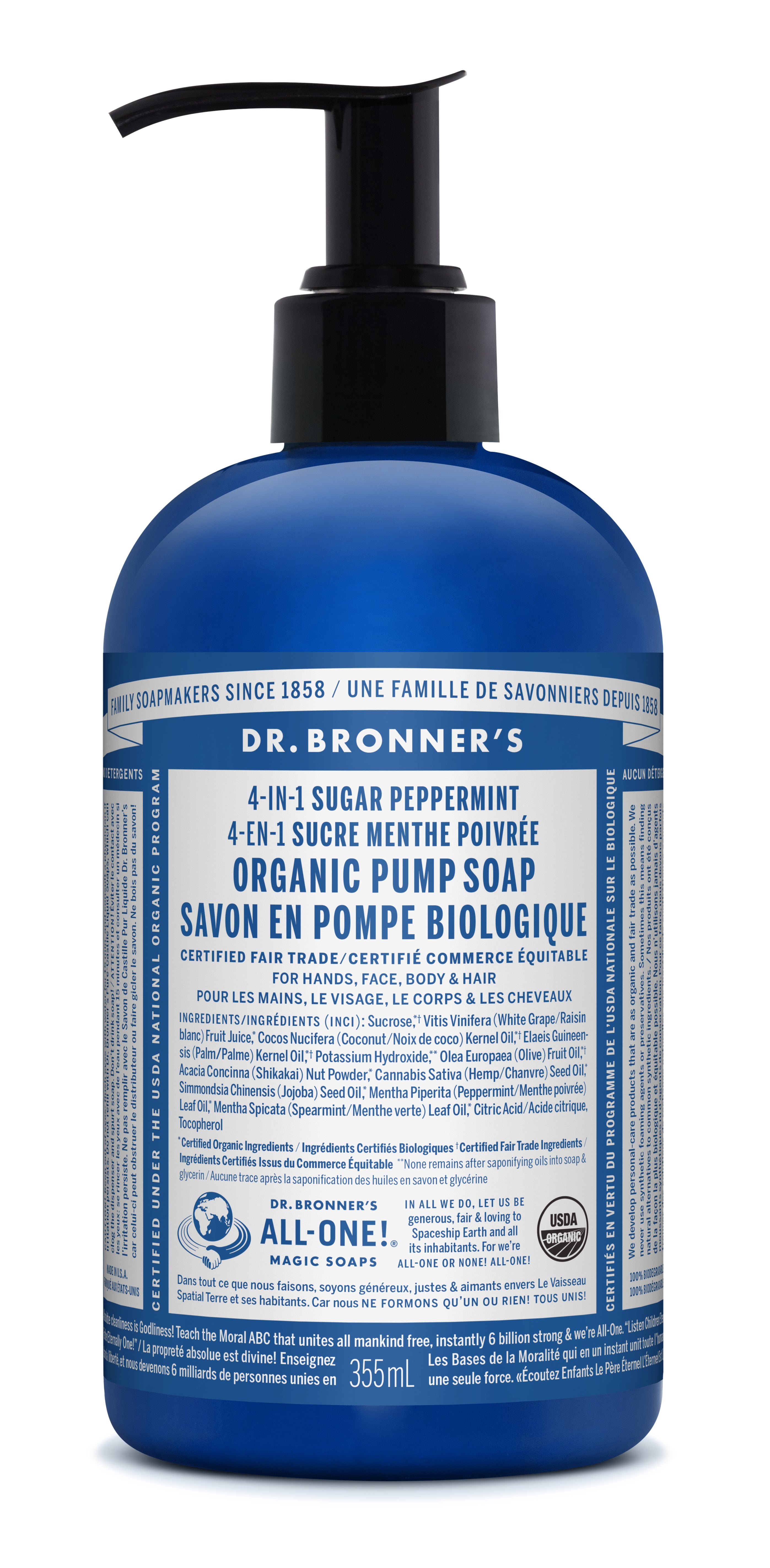 Peppermint Sugar Pump Soap Org