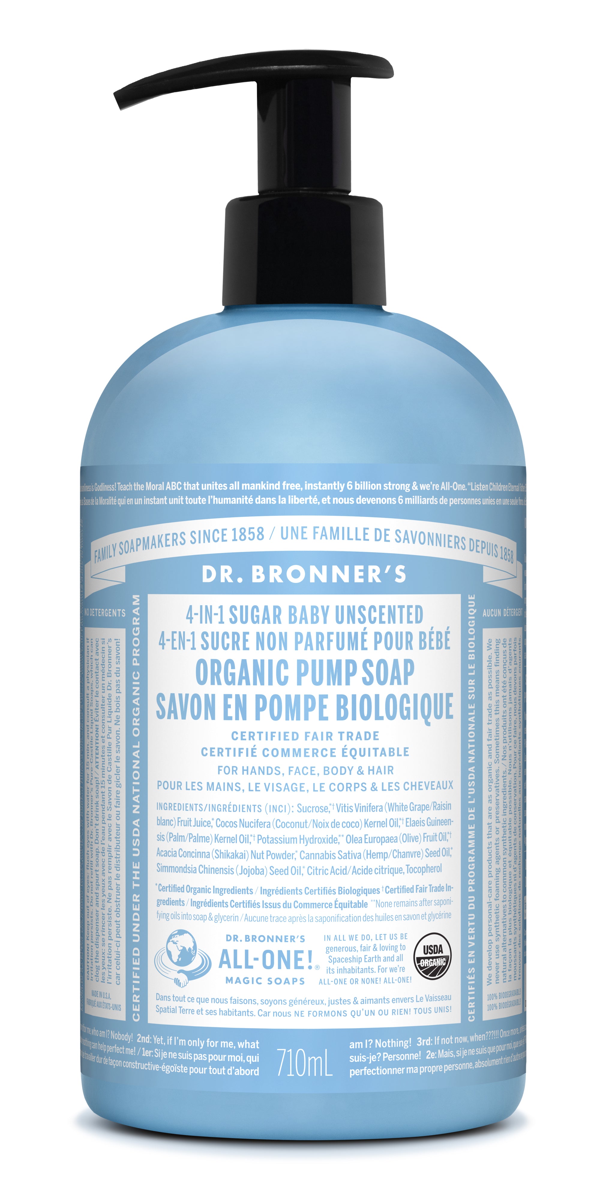 Baby-Unscented Sugar Pump Soap