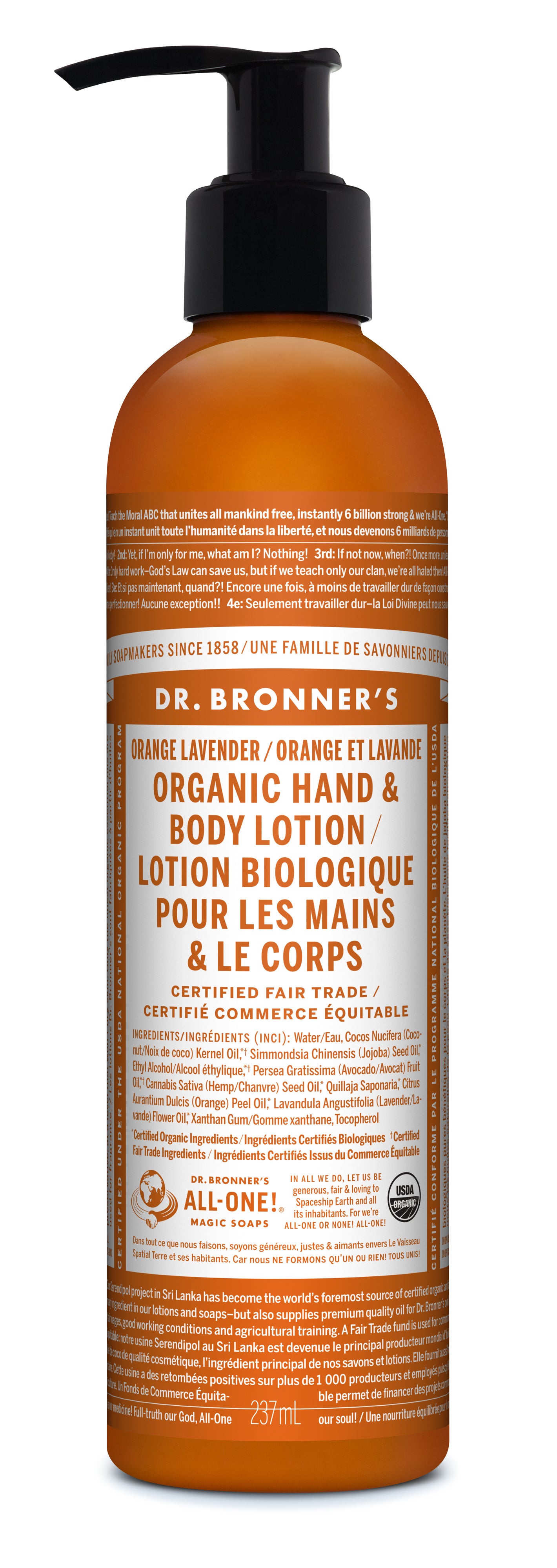 Orange Lavender Organic Lotion