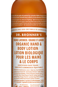 Orange Lavender Organic Lotion