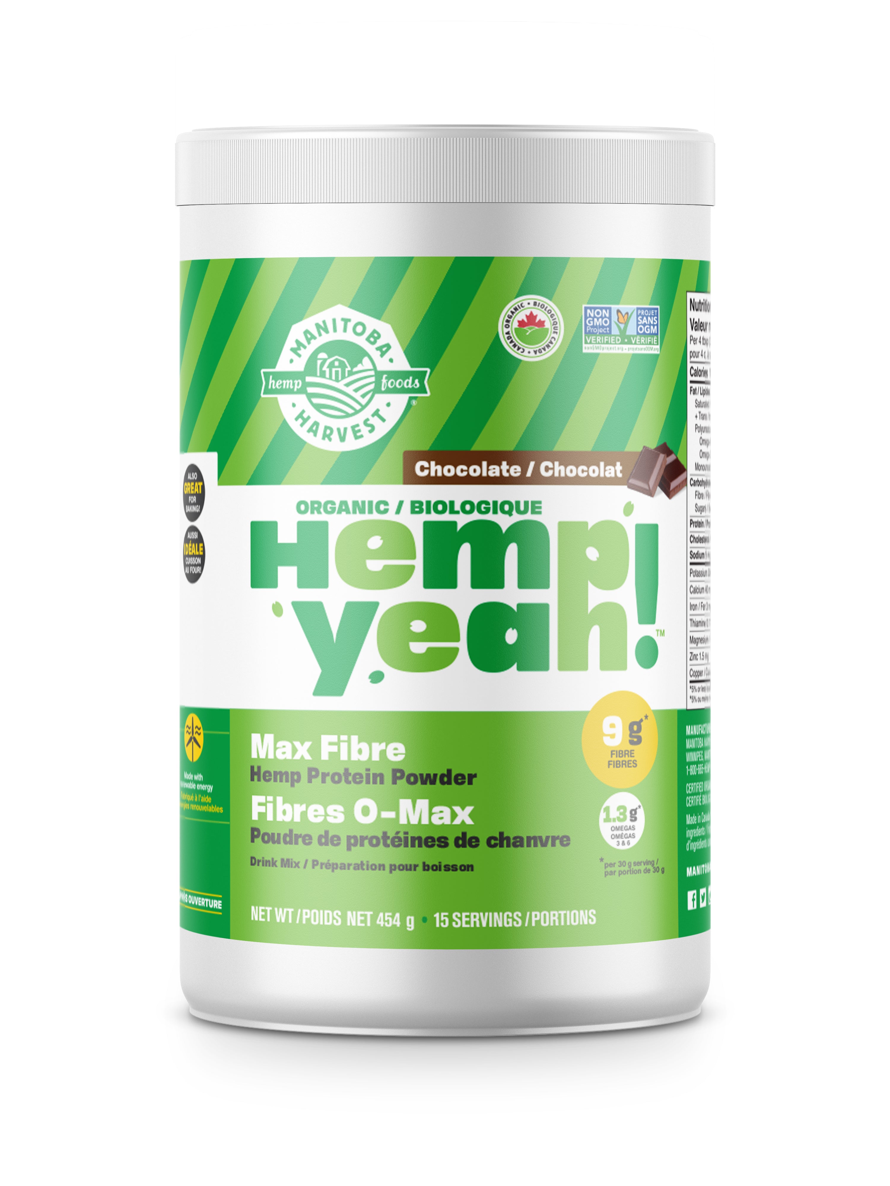 Hemp Yeah Max Fibre Organic Choc