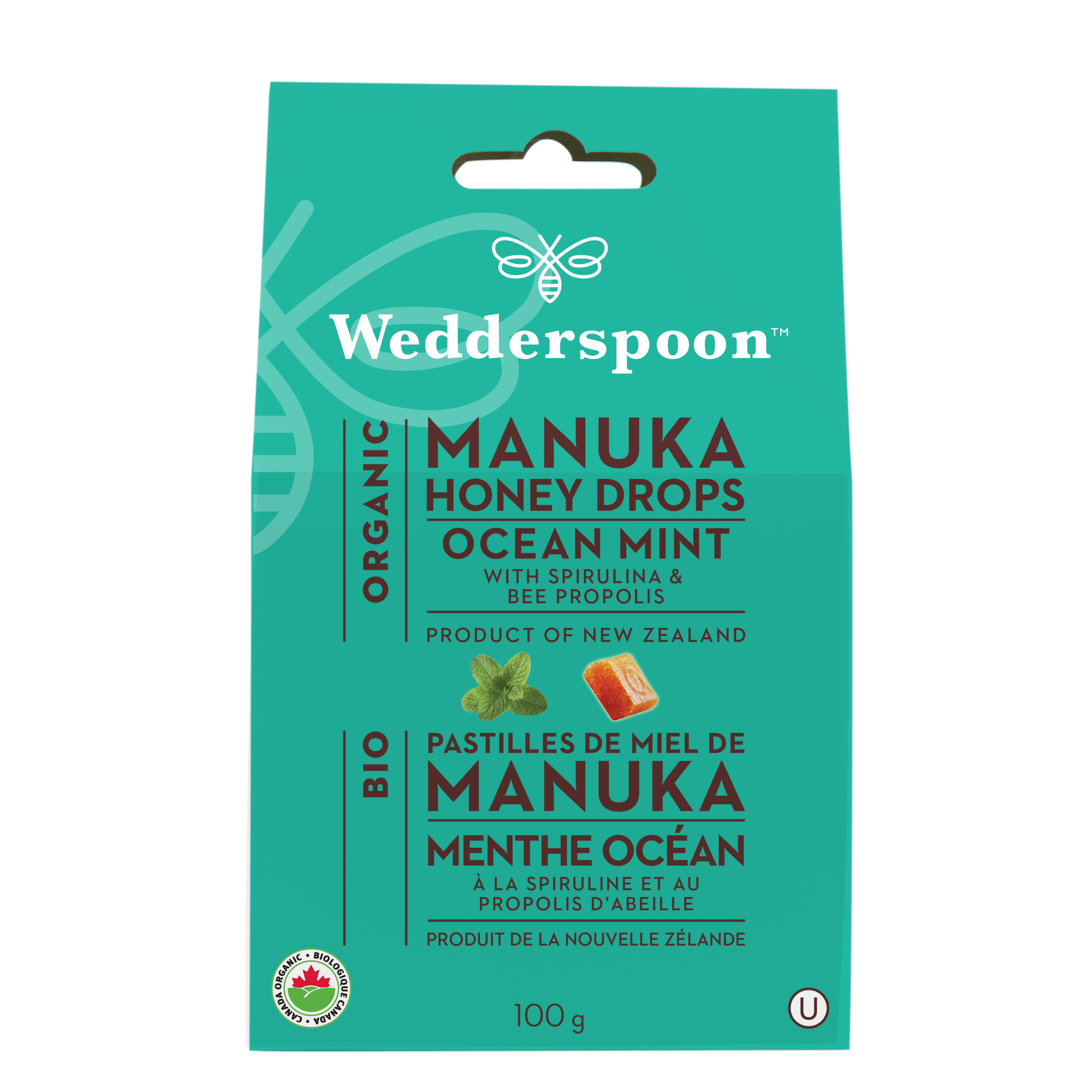 Org Manuka Honey Drops Ocean Mint