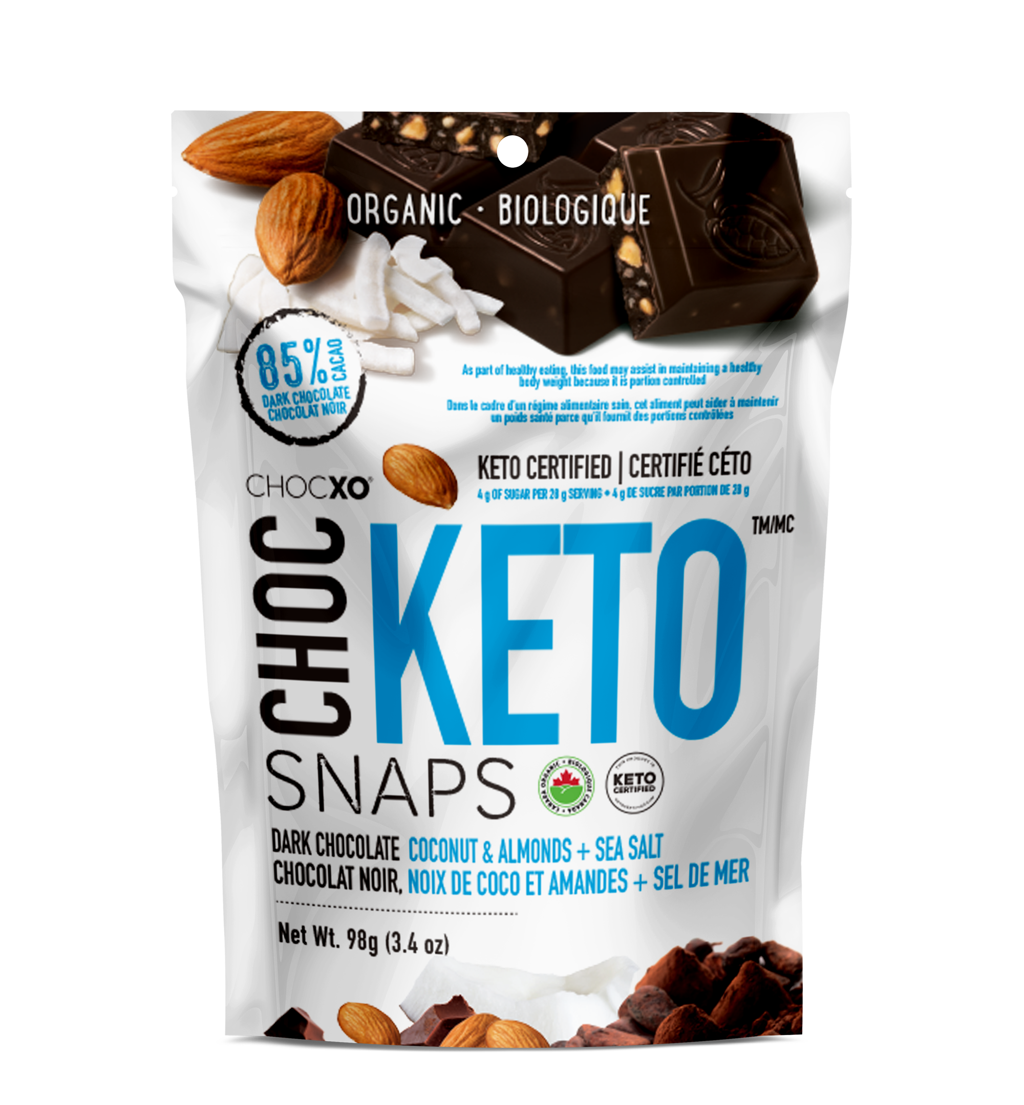 Keto Snaps Pouch Coco,Almond&Salt