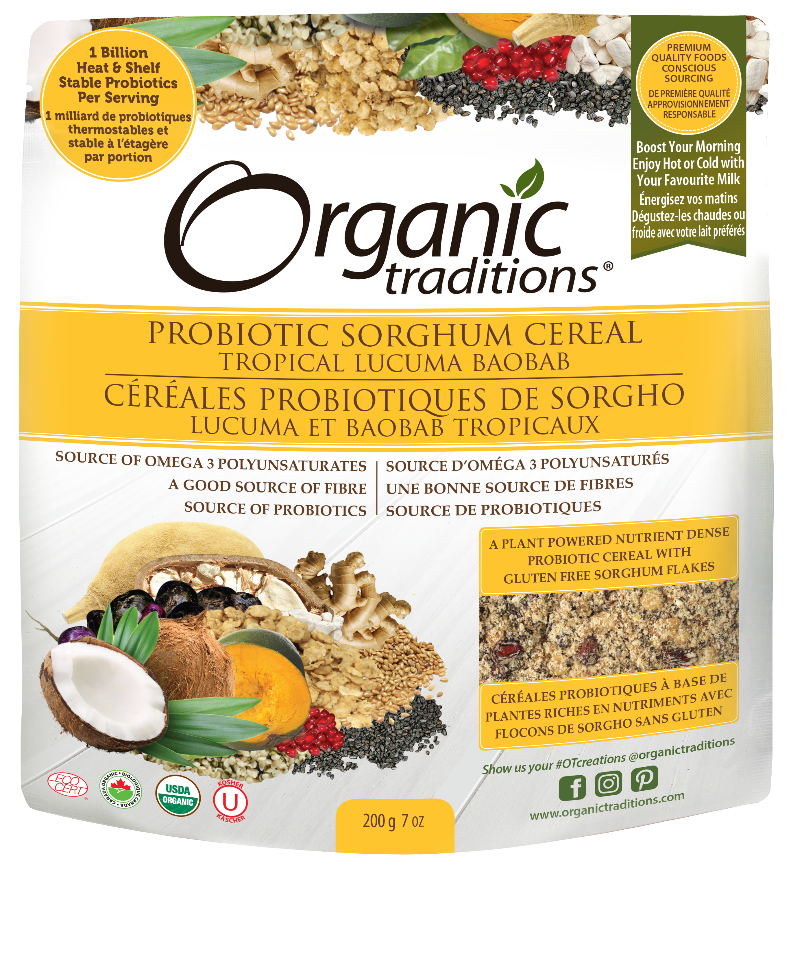 Probiotic Cereal Lucuma Baobab