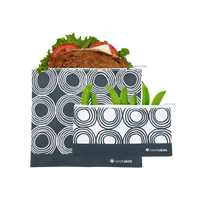 Reusable Bag Set, Zip Circles