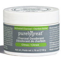 Cream Deodorant Activated Charcoal Citrus
