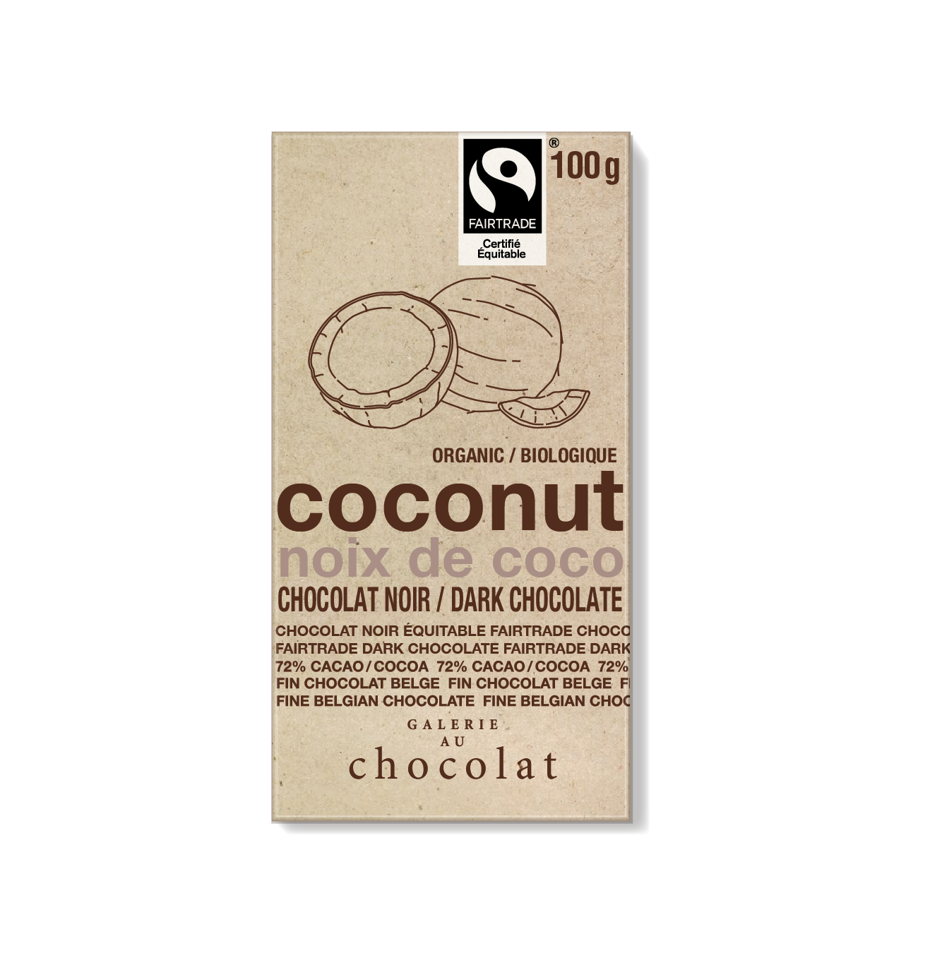 Fairtrade Dark Choolate Coconut Bar