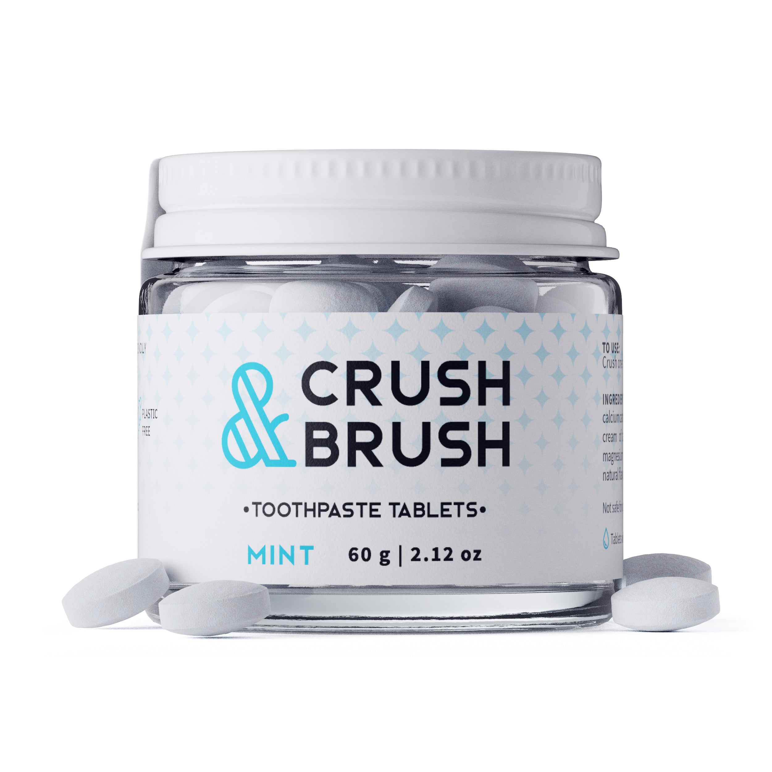 Crush and Brush - Mint - Glass Jar