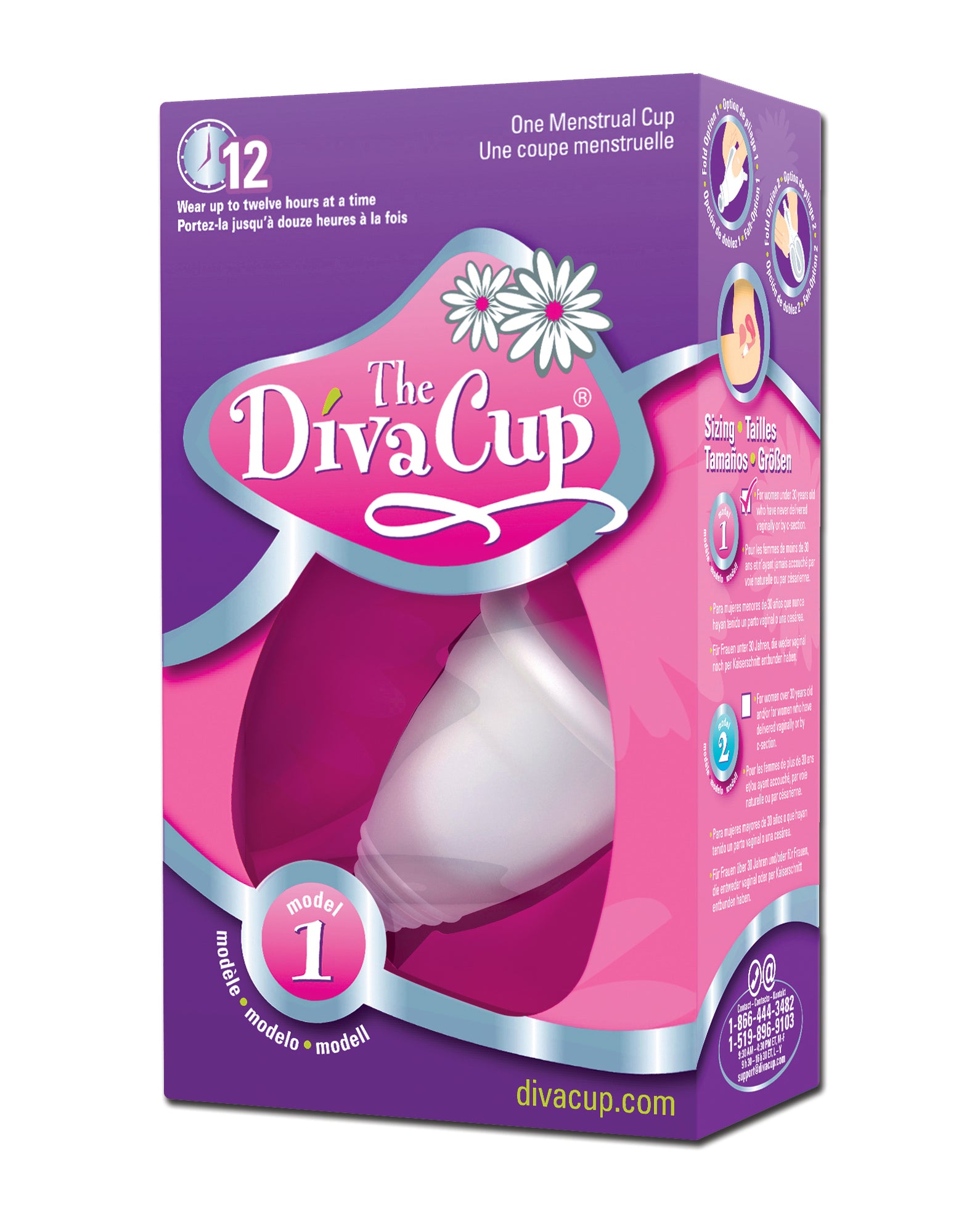 DivaCup Model 1: Age 19-30/Med Flow