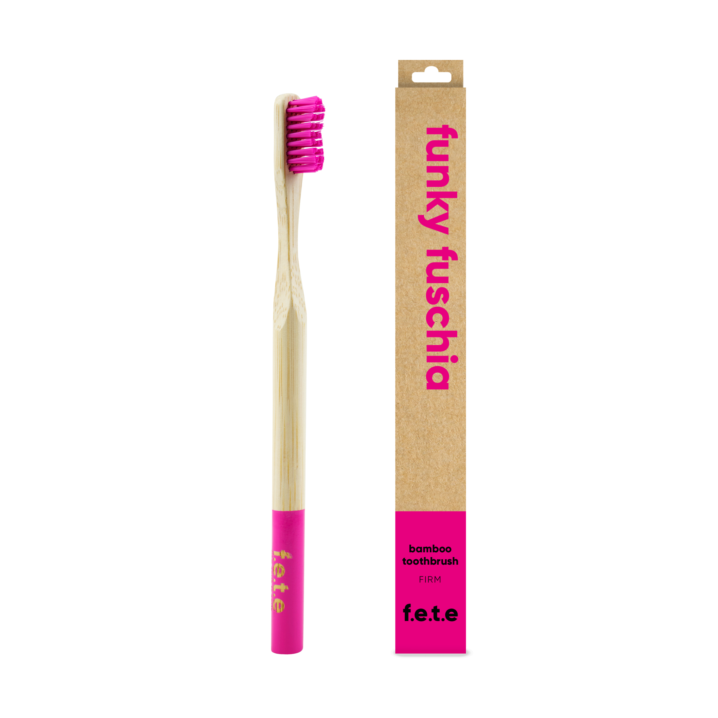 Bamboo Toothbrush Funky Fuchsia