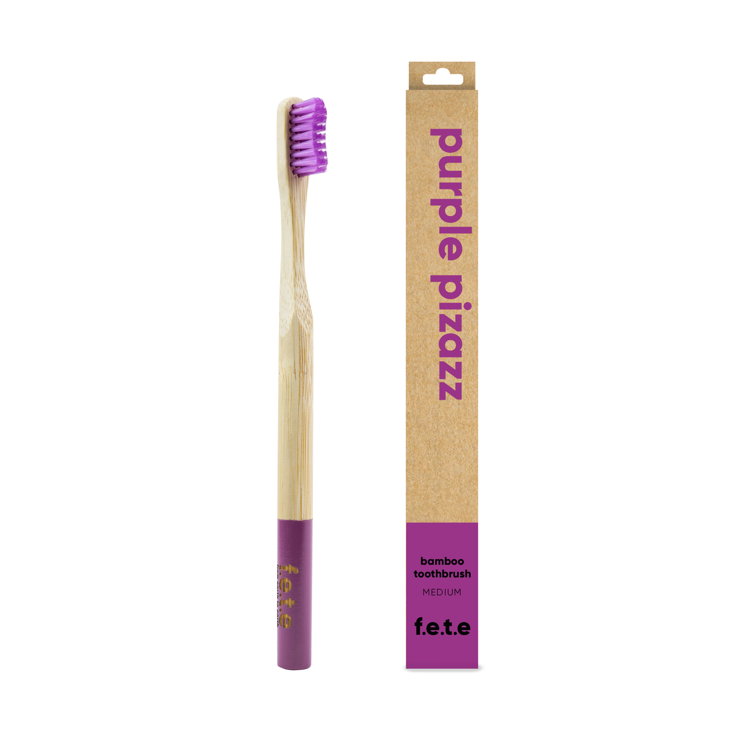 Bamboo Toothbrush Purple Pizazz Med