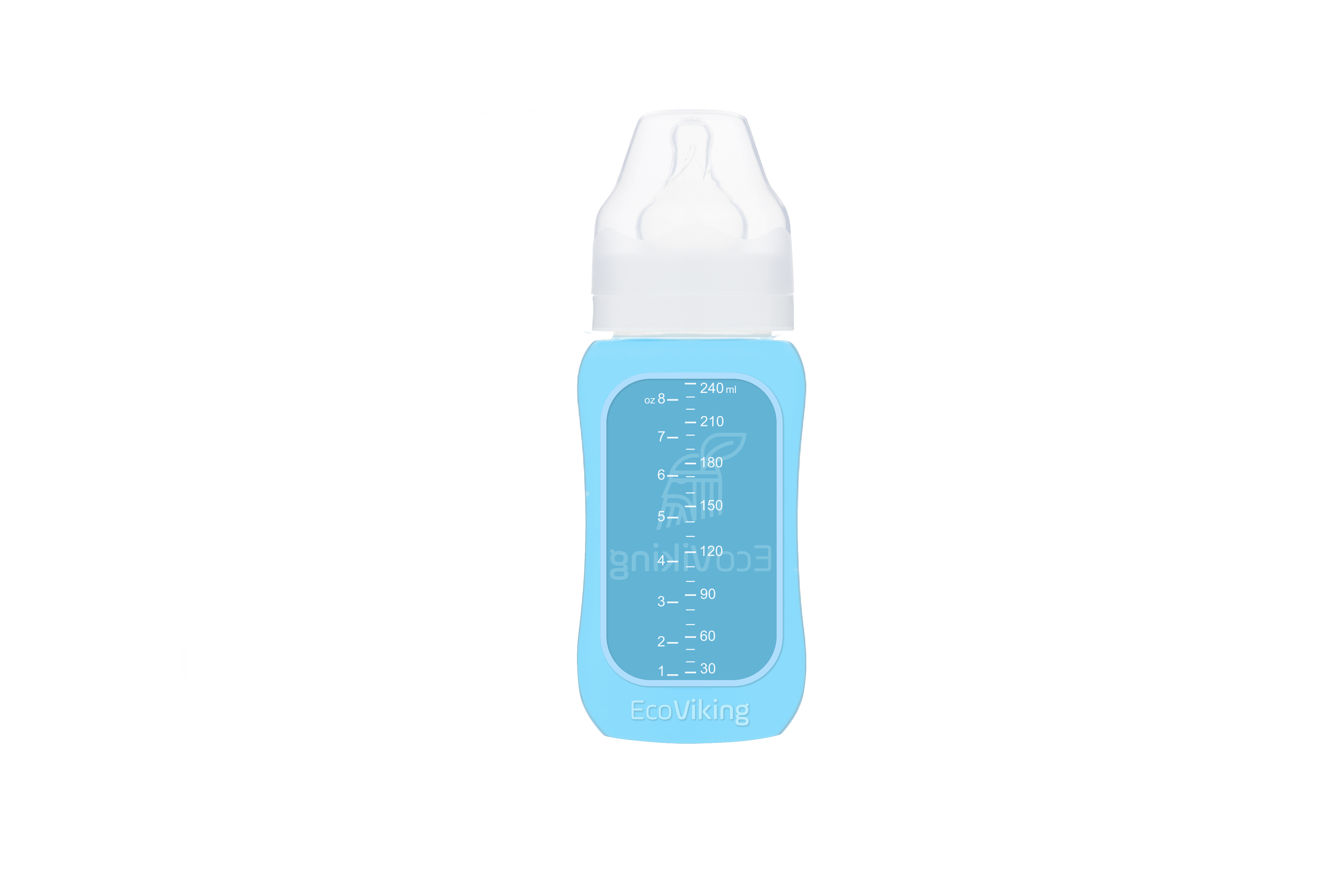 Glass Bottle - Arctic Blue