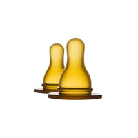 Rubber Nipple 2-Pk Round (0-3mth)