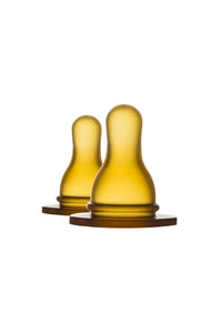 Rubber Nipple 2-Pk Round (3-6mth)
