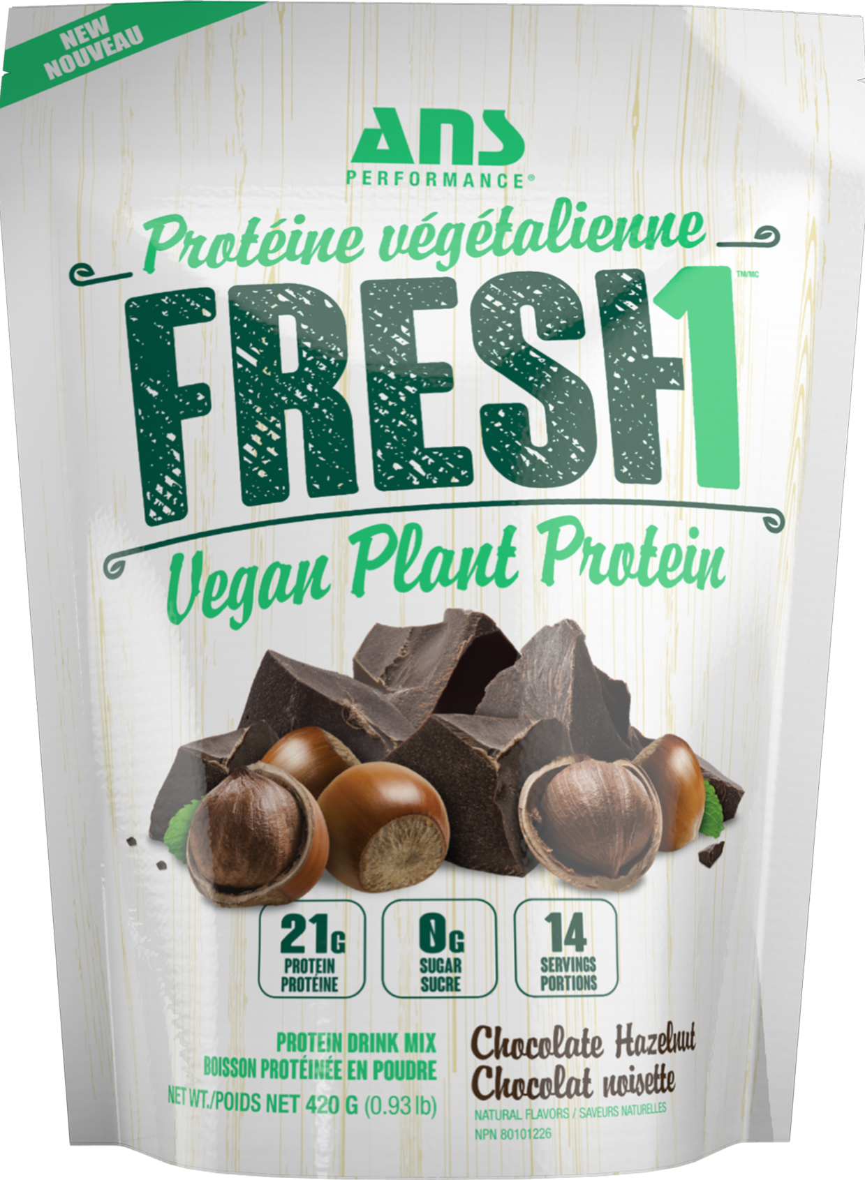 FRESH1 Vegan Protein Choc Hazelnut