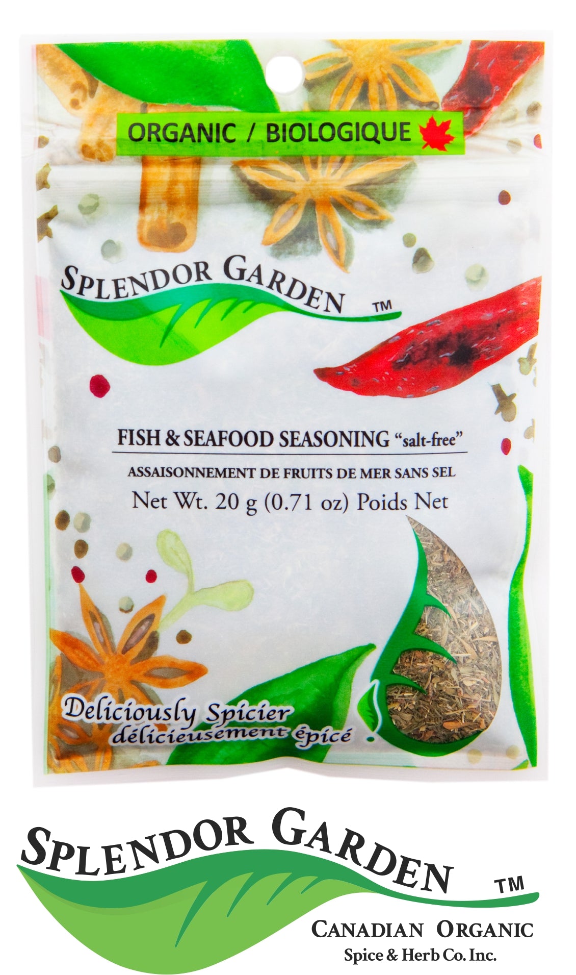 Org Fish & Seafd Seas Salt-free