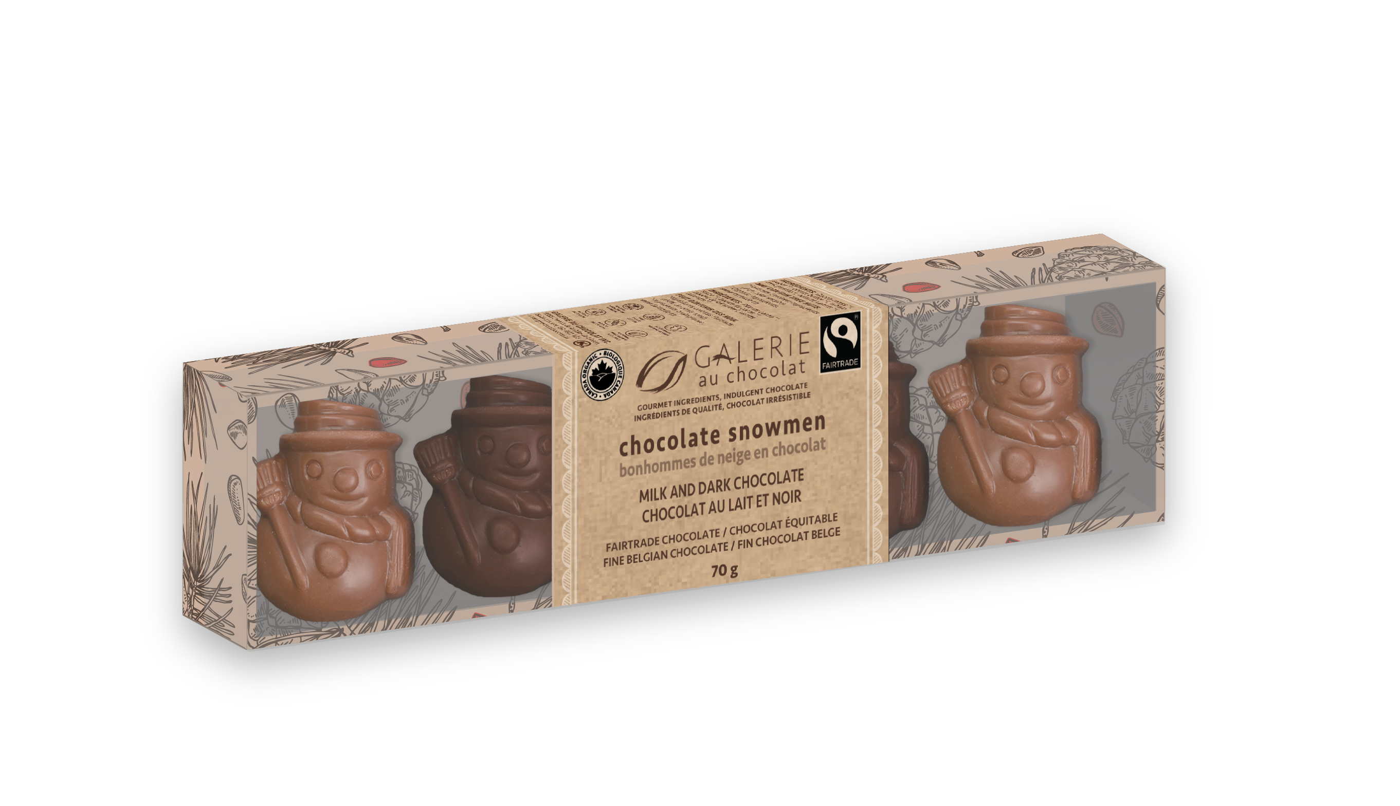 Fairtrade Chocolate Snowmen