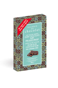 No Sugar Dark Chocolate Almond Bark