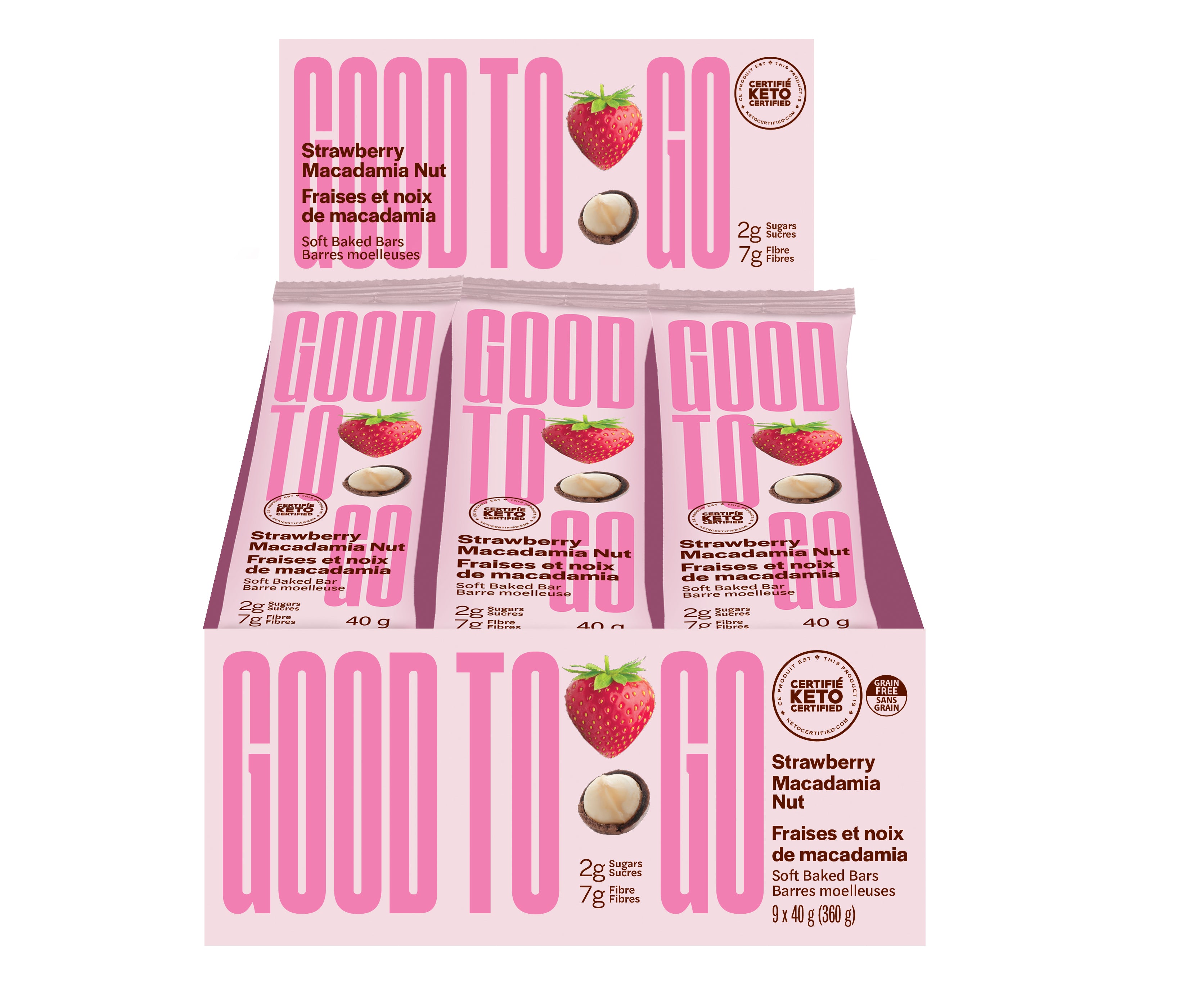 Strawberry Macadamia Bar