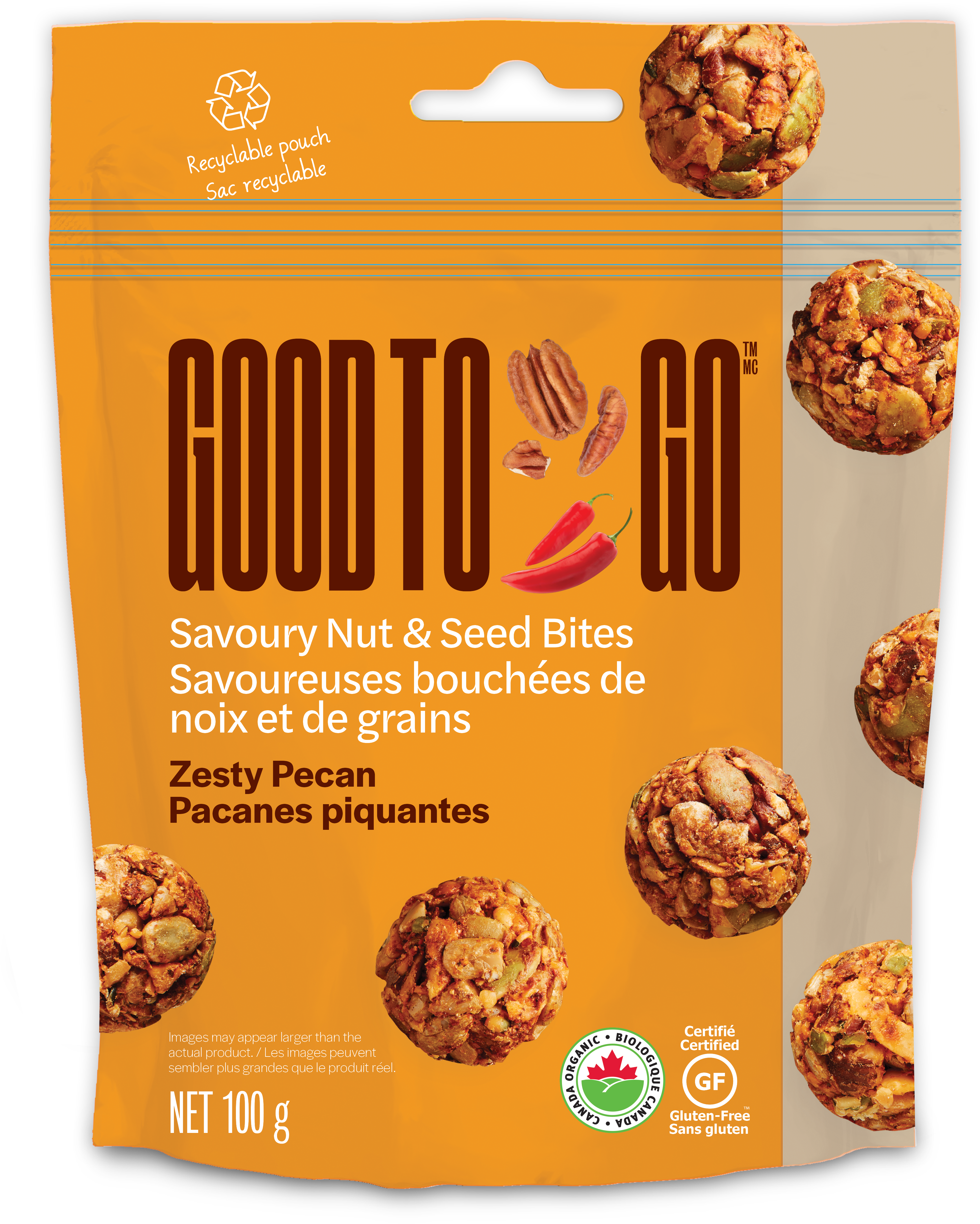 Zesty Pecan Nut & Seed Bites