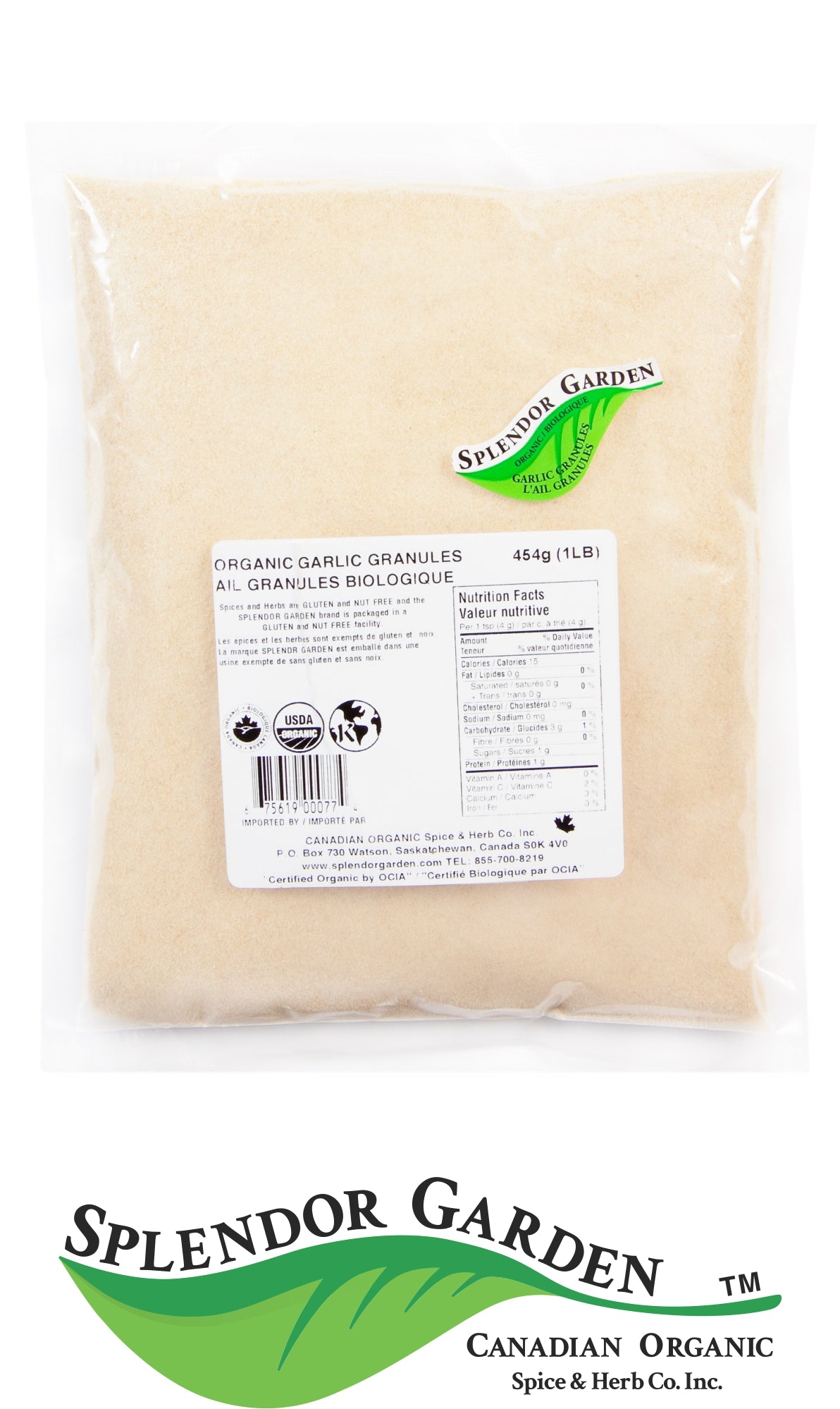 Organic Garlic Granules