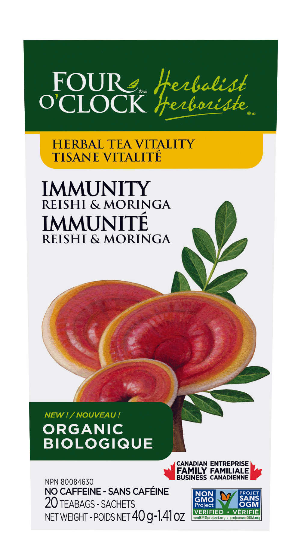 Immunity Reishi&Moringa Herbal Tea