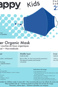 Kids Masks 3-Lyr Aqua/Chambray