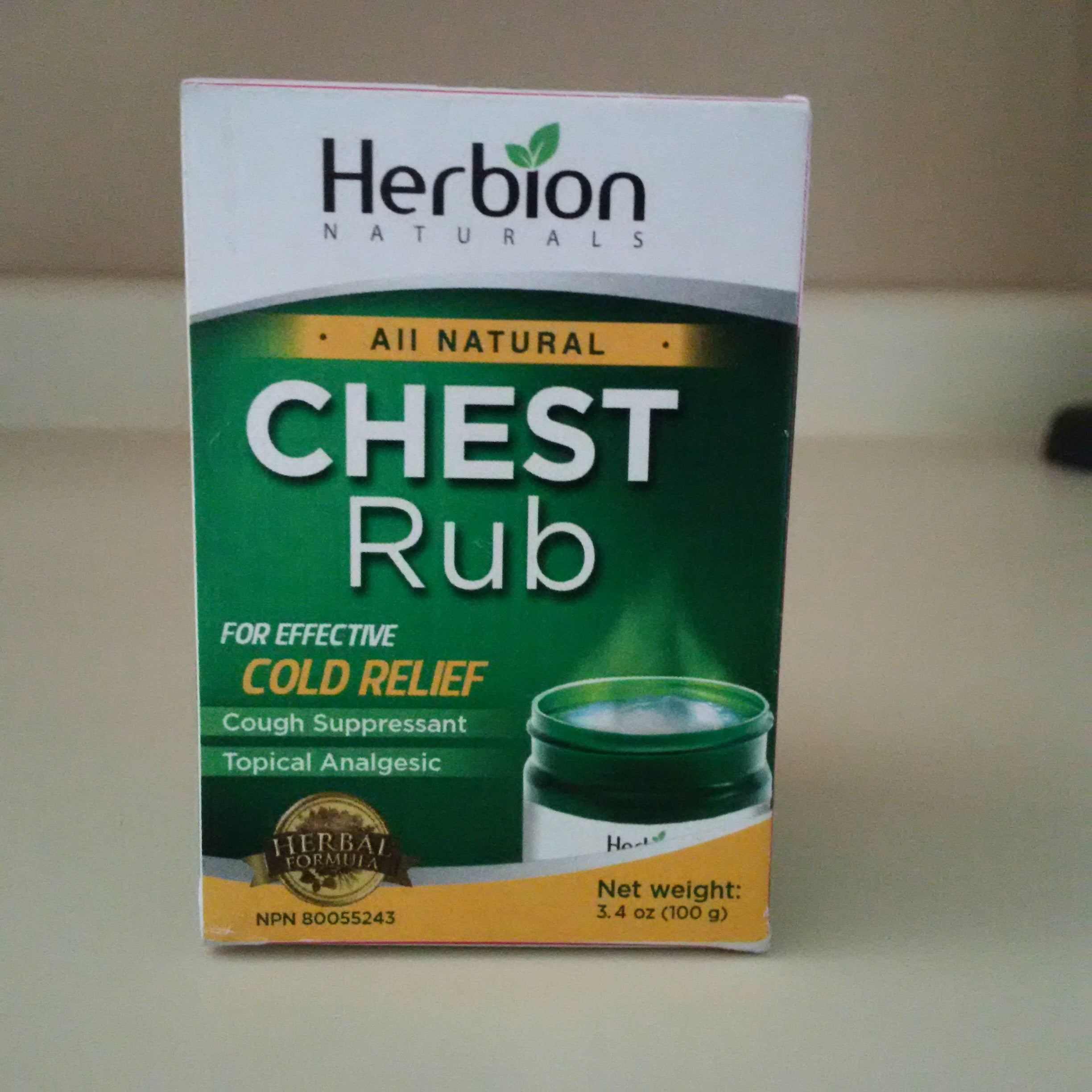 Herbion All Natural Chest Rub