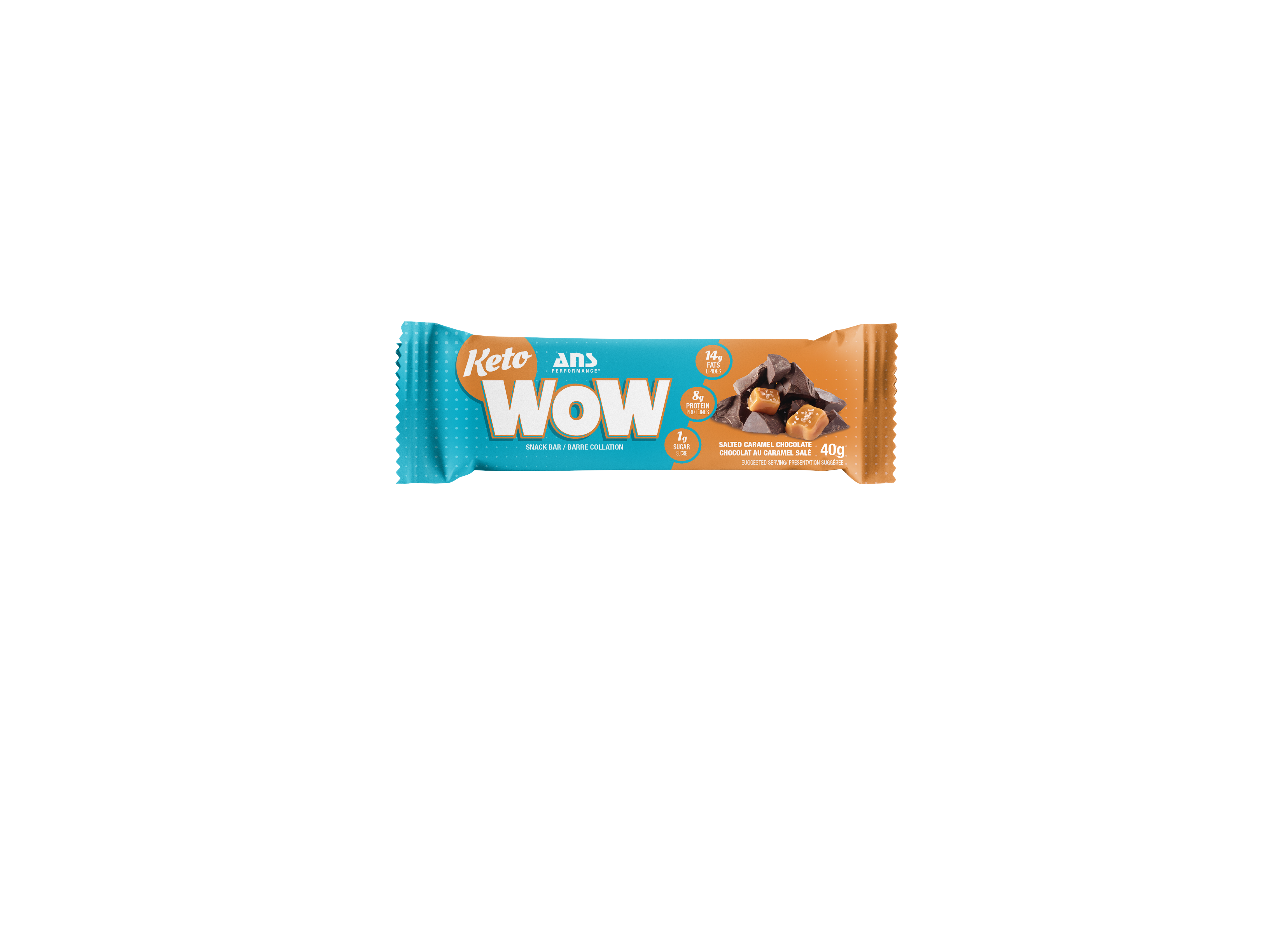 KetoWOW Bar Salted Caramel Choc