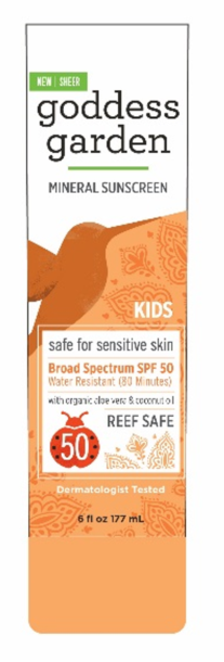Kids SPF 50 Natural Sunscreen Tube