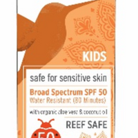 Kids SPF 50 Natural Sunscreen Tube