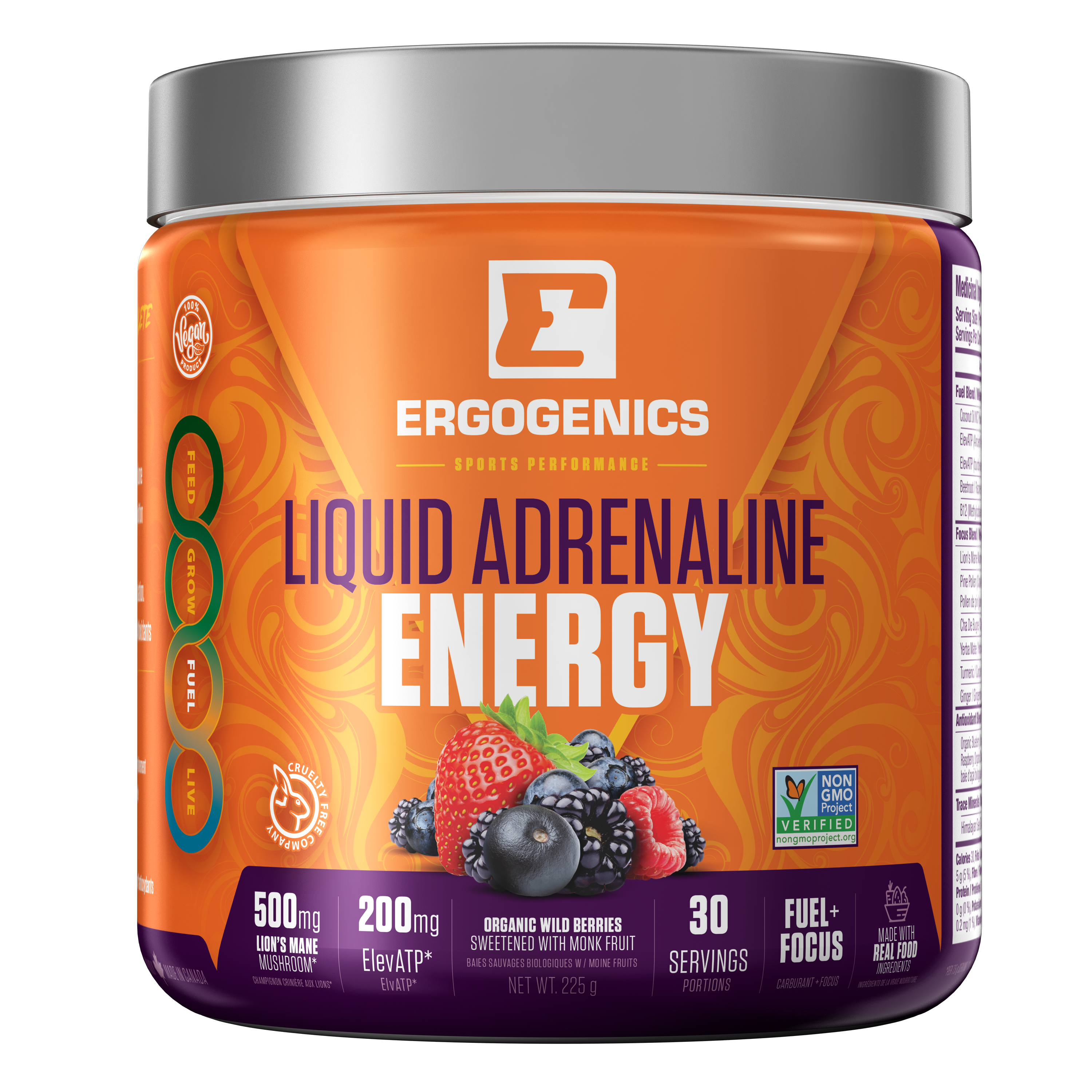 Liquid Adrenaline Energy - Berry