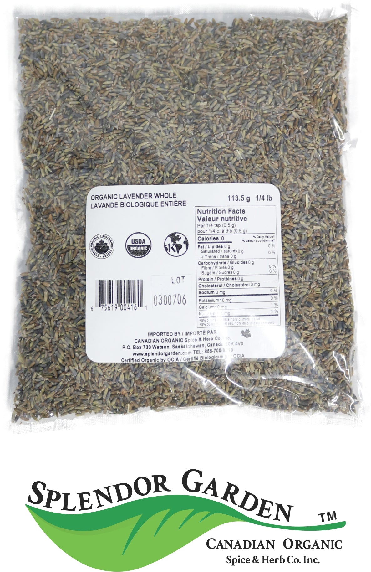 Organic Lavender Whole