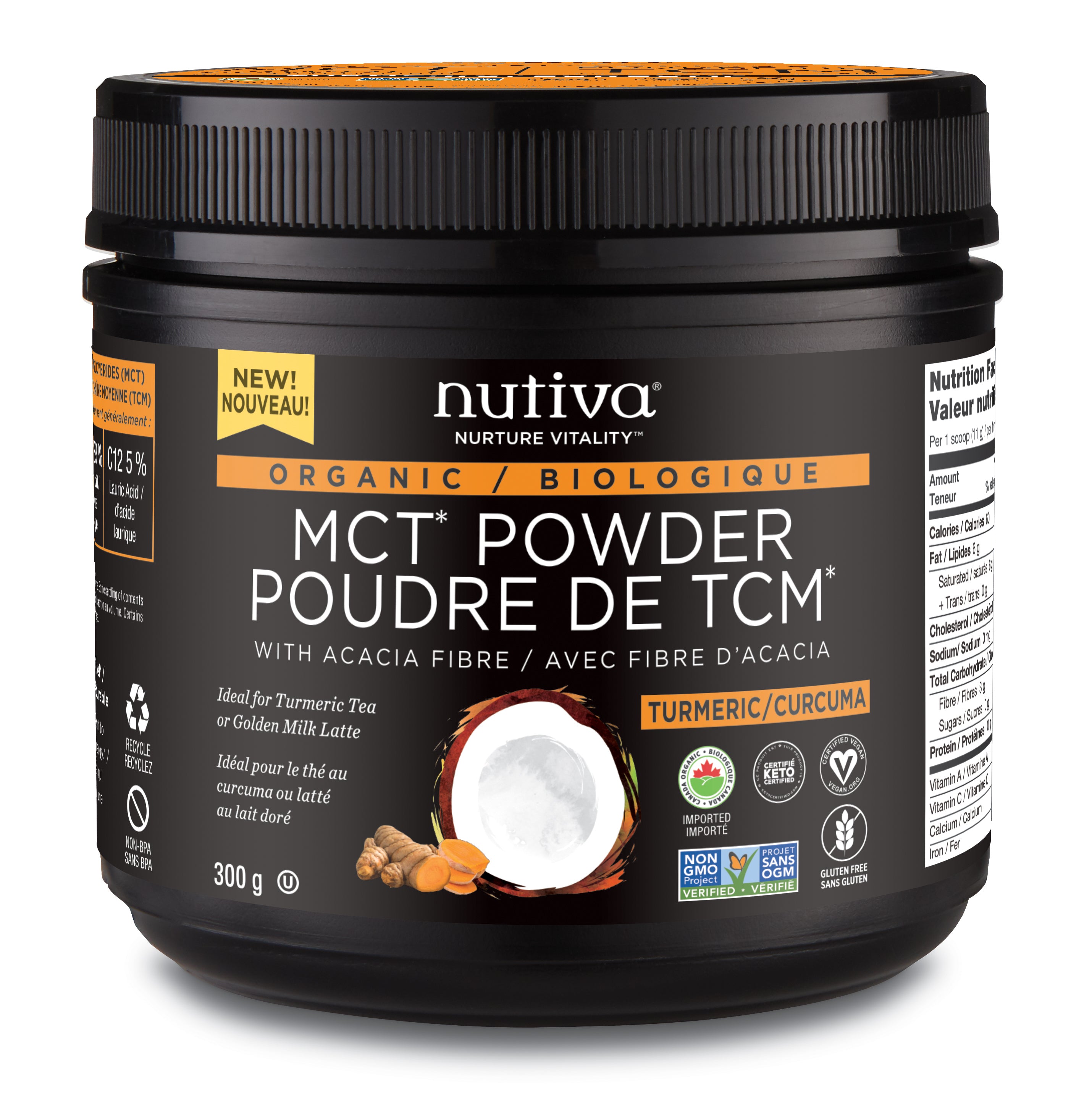 Organic MCT Powder - Turmeric