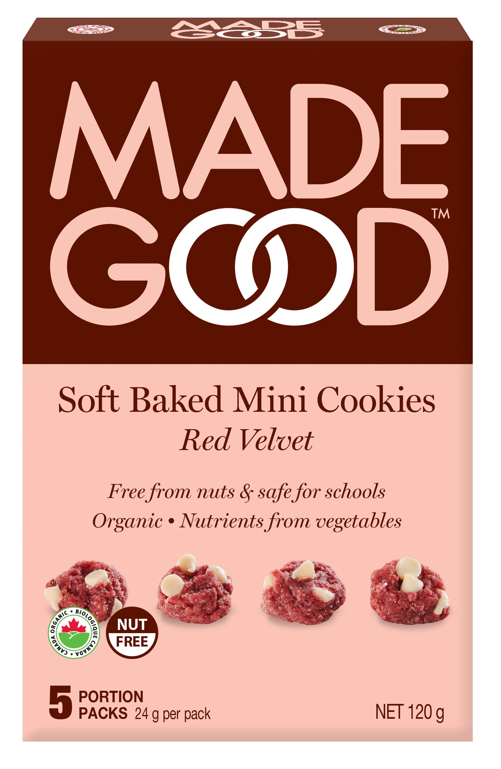 Red Velvet Soft Baked Mini Cookies
