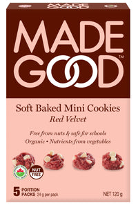 Red Velvet Soft Baked Mini Cookies