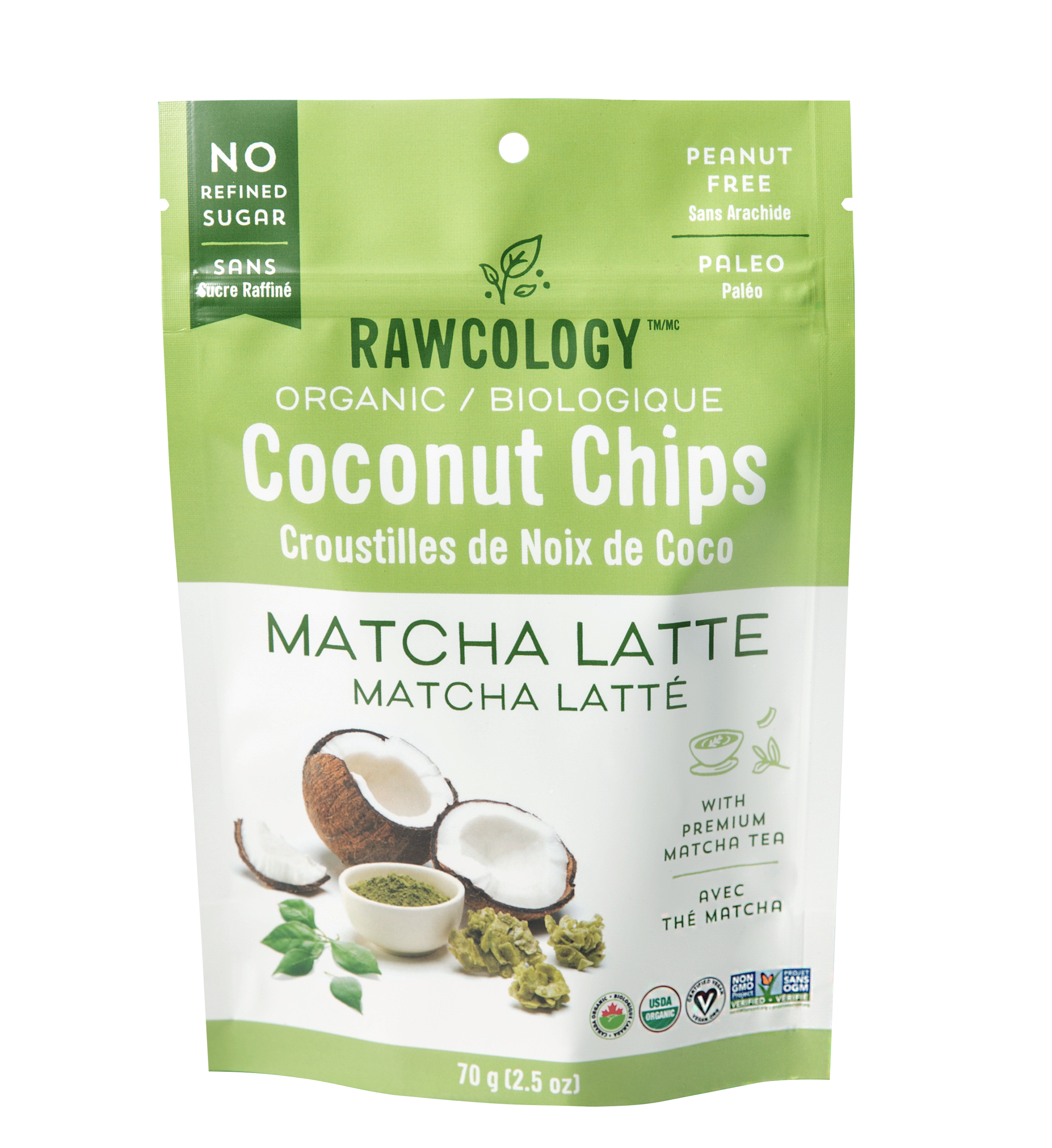 Matcha Latte Coconut Chips