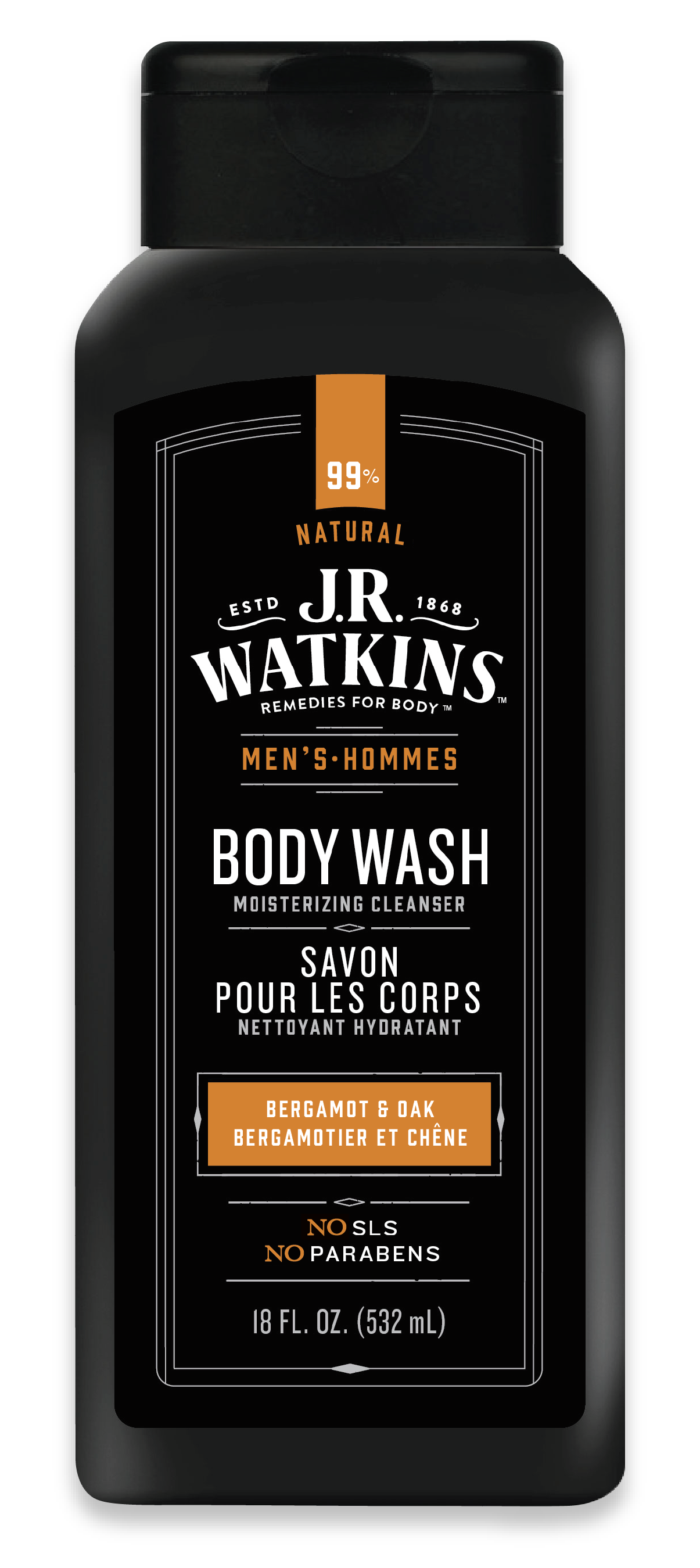 Men's Bergamot & Oak Body Wash