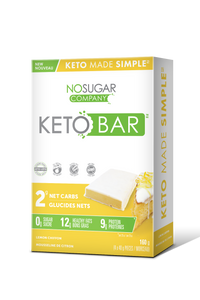 No Sugar Keto Bar Lemon Meringue