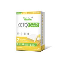 No Sugar Keto Bar Lemon Meringue