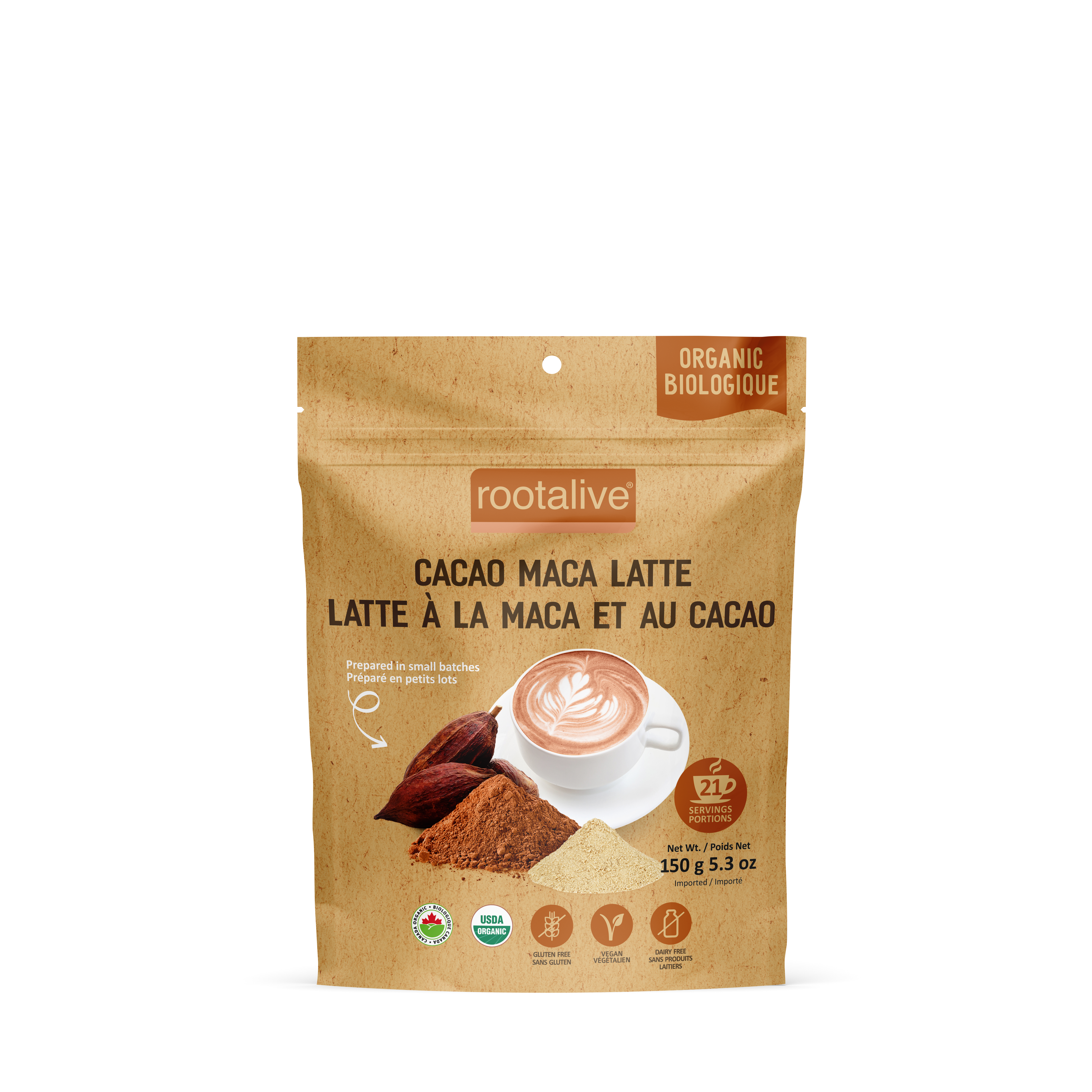 Organic Cacao Maca Latte