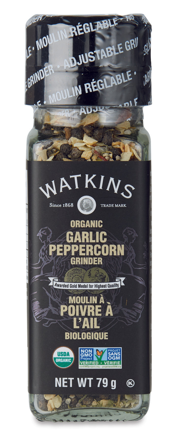 Organic GarlicPeppercornGrinder