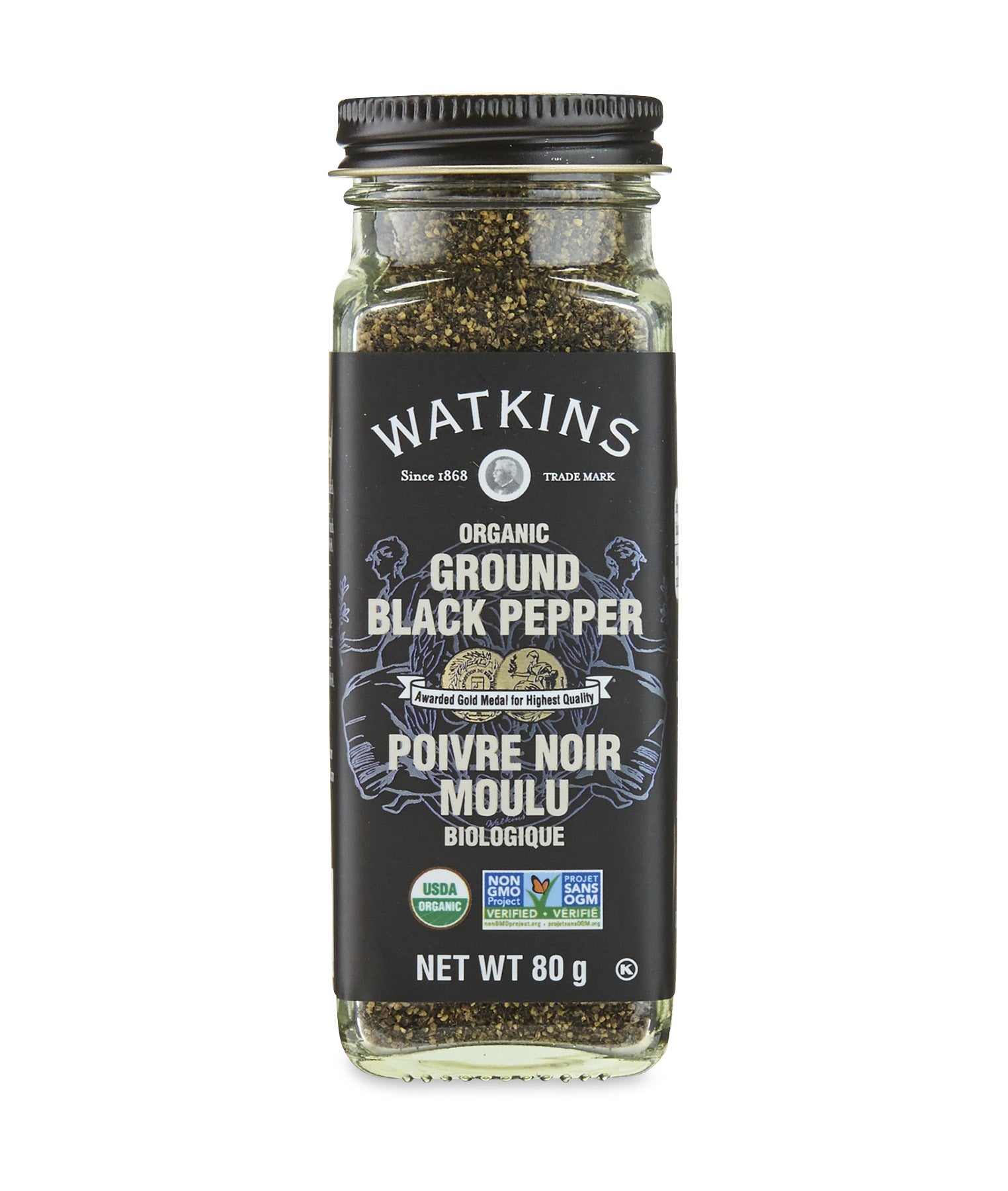 Organic Ground Black Pepper 80g