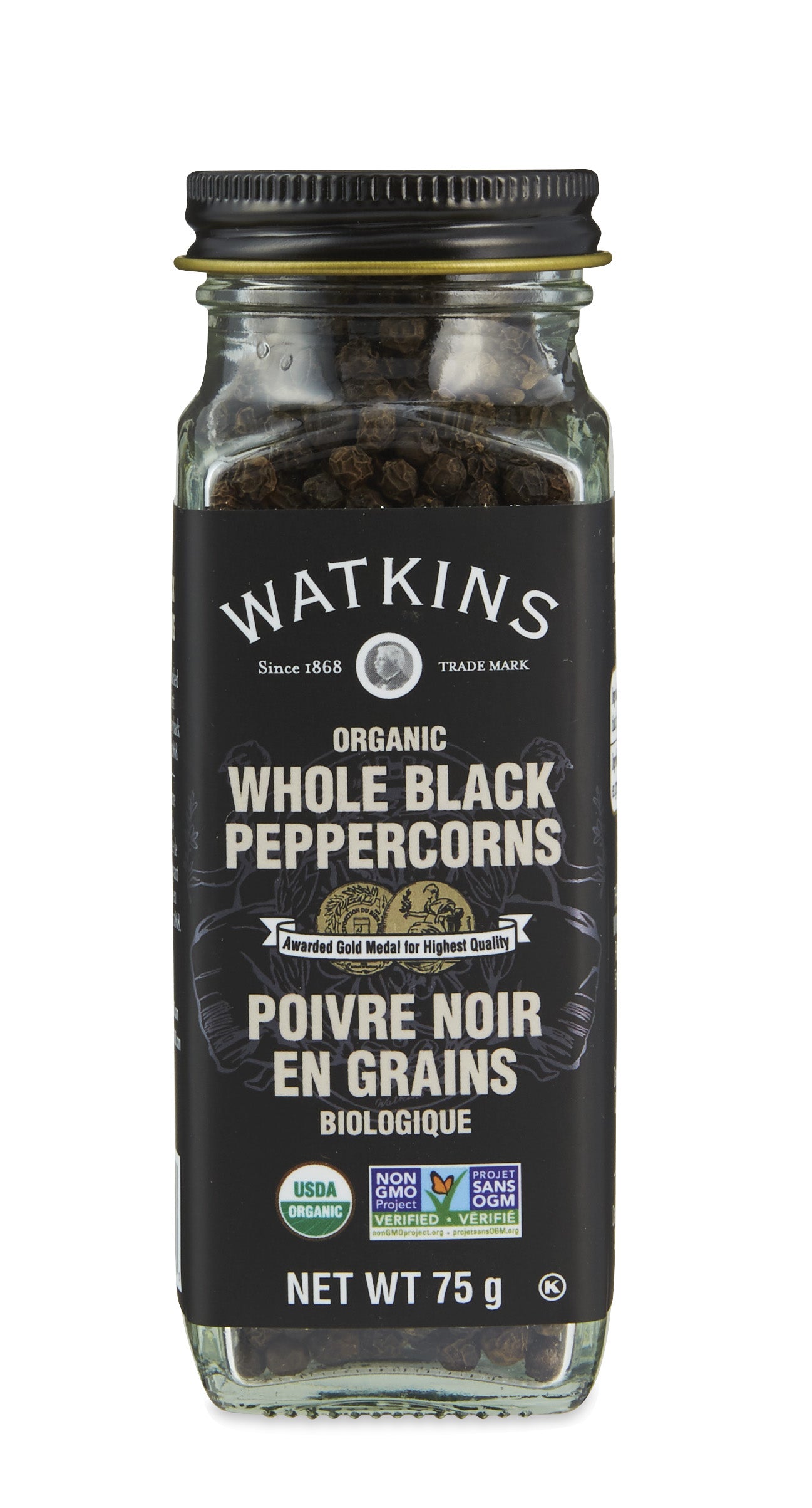 Organic Whole Black Peppercorn